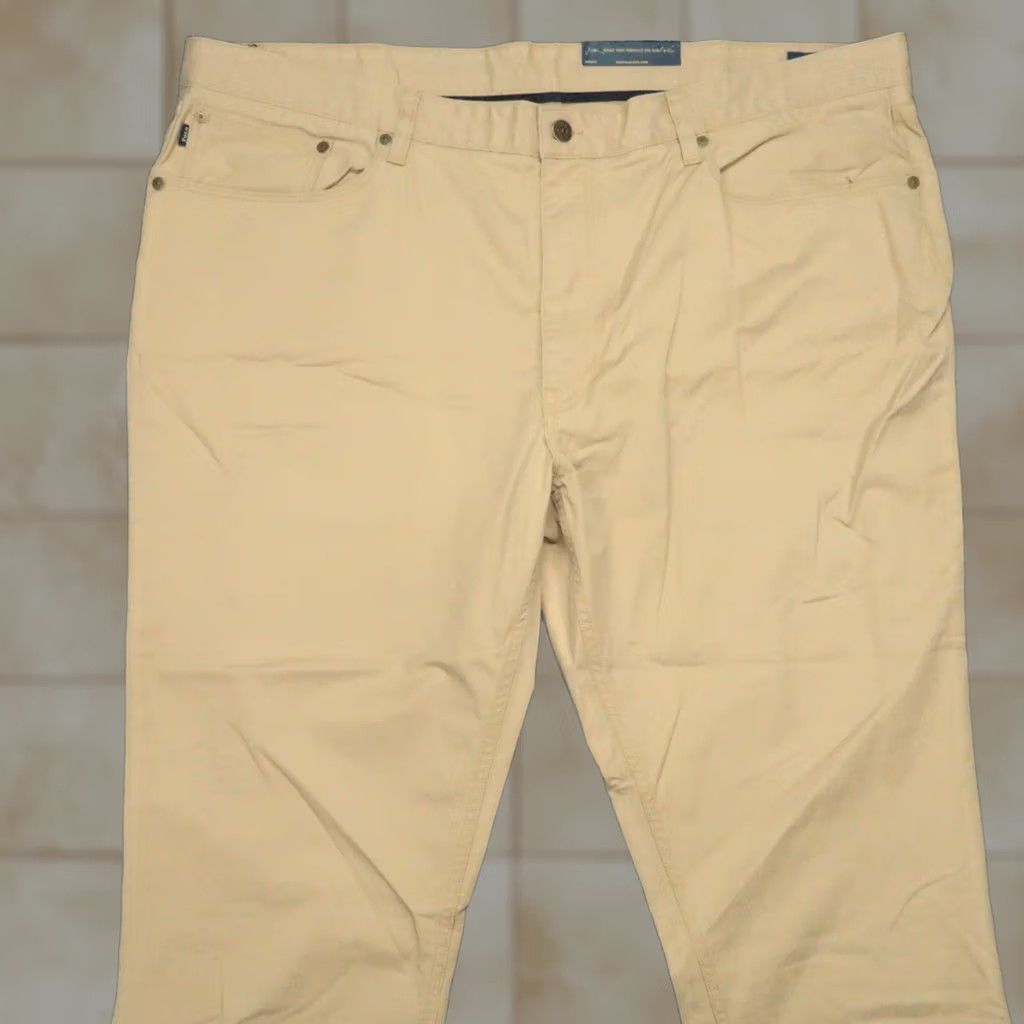 Polo Ralph Lauren VINTAGE Polo Ralph Lauren Pants Mens 42x30 Khaki Tan Stretch Slim Fit 5 Pocket NWT Size US XL / EU 56 / 4 - 1 Thumbnail