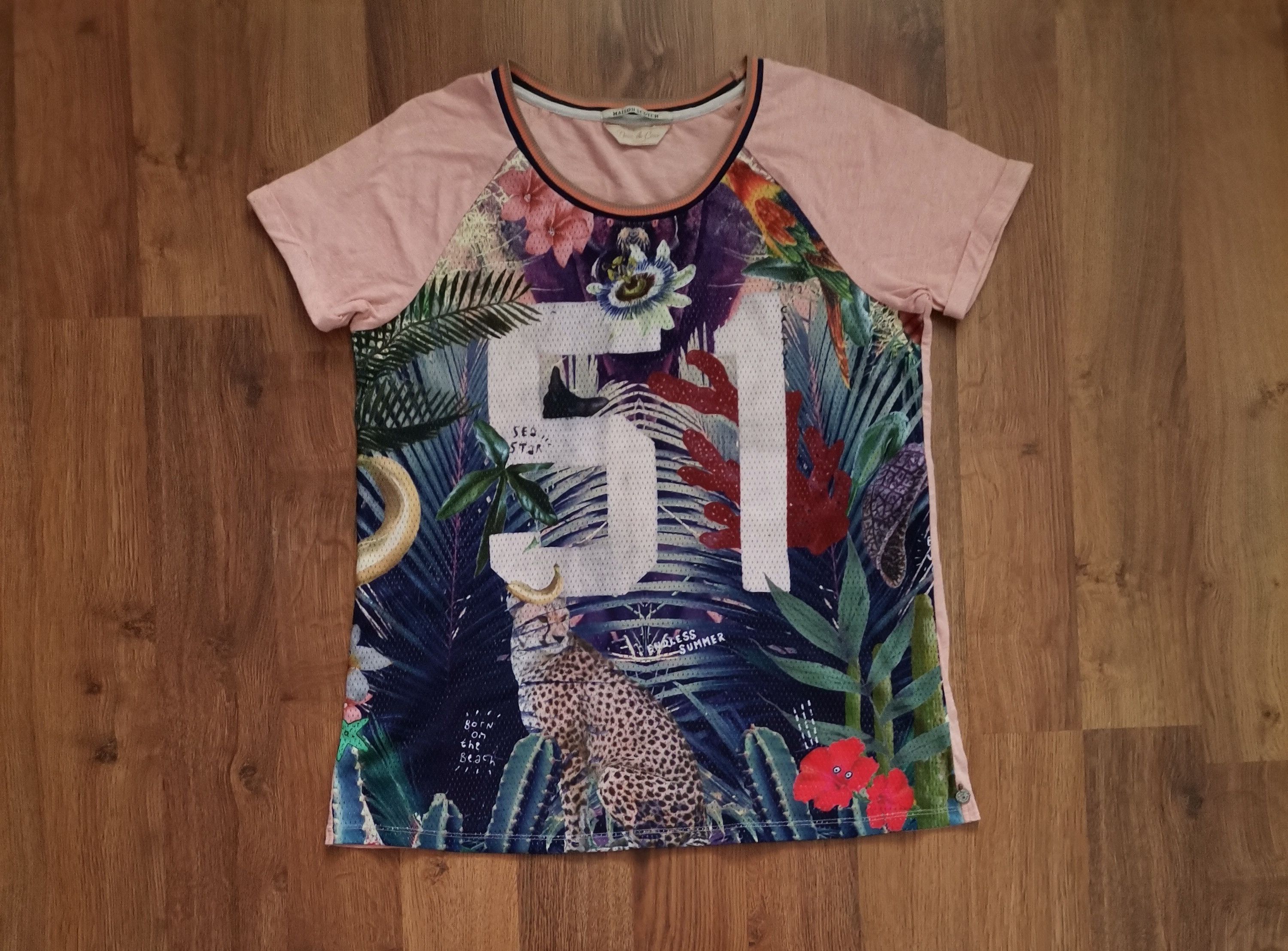Maison Scotch Maison Scotch Women's Floral Tee Size L / US 10 / IT 46 - 1 Thumbnail