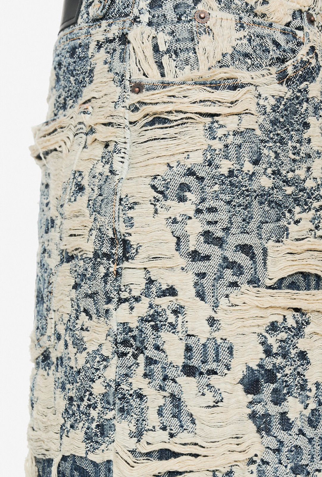 Acne Studios Acne Studios Distressed Monogram Denim Pants Size US 28 / EU 44 - 3 Thumbnail