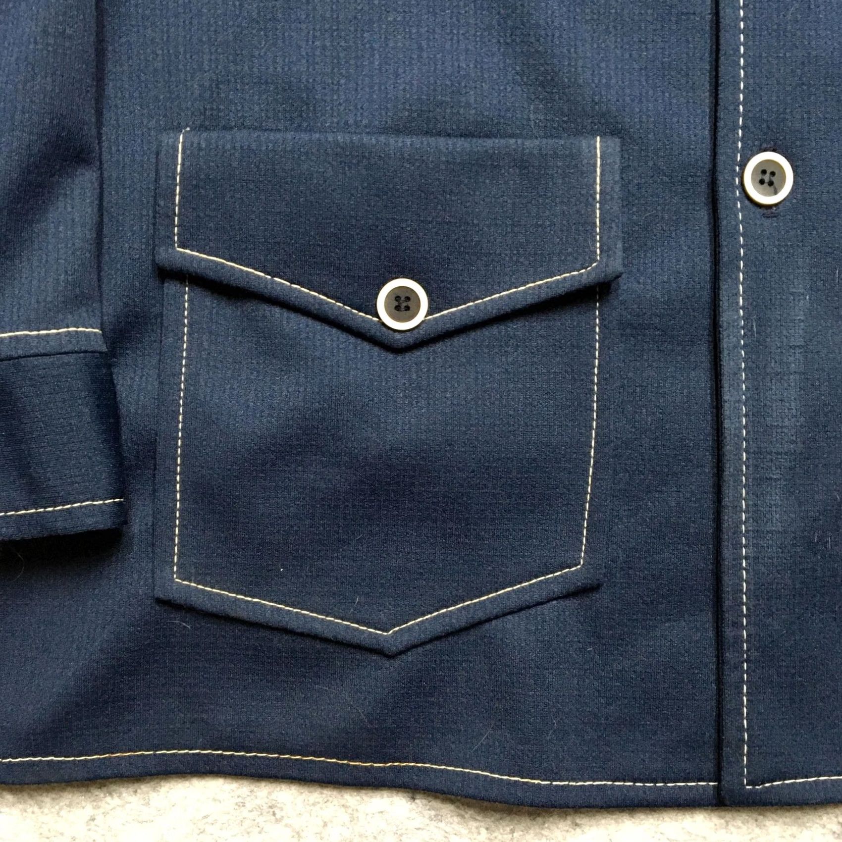 Vintage VINTAGE American Vintage Coat Mens XL Blue Workwear Overcoat Button Front Lined Winter Size US XL / EU 56 / 4 - 3 Thumbnail
