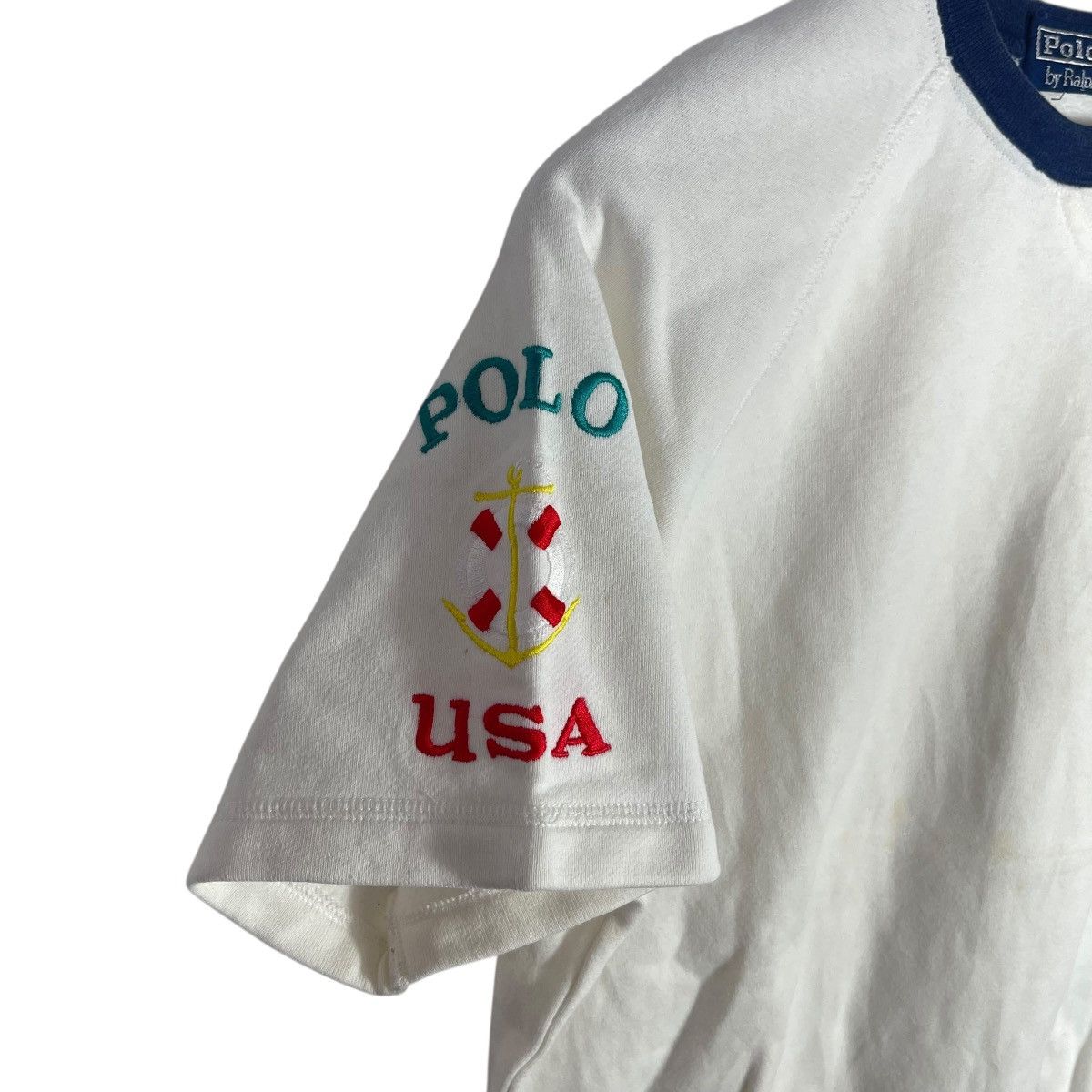 Polo Ralph Lauren Vintage Polo Ralph Lauren USA Anchor Sleeve Embroidered Size US M / EU 48-50 / 2 - 1 Thumbnail