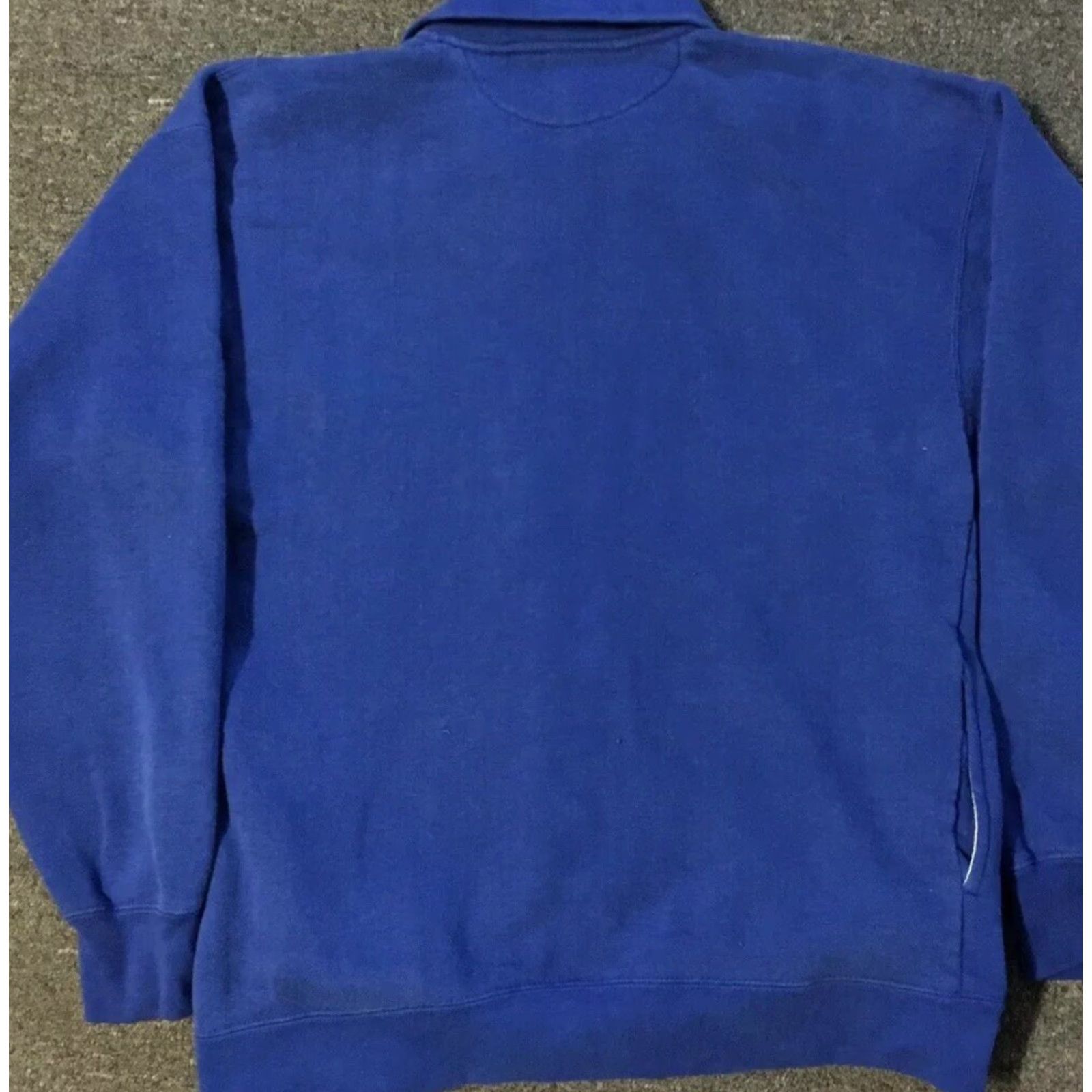 VINTAGE Skiing Collared Sweatshirt Shirt Mens Small Blue 80s 90s Ski Snow Grunge Vaporwave USA Colorado Telluride
