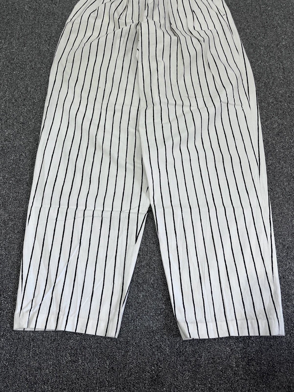 Yohji Yamamoto Yohji Yamamoto Pour Homme Stripe Wide Leg Baggy/Trouser pant Size US 28 / EU 44 - 2 Thumbnail