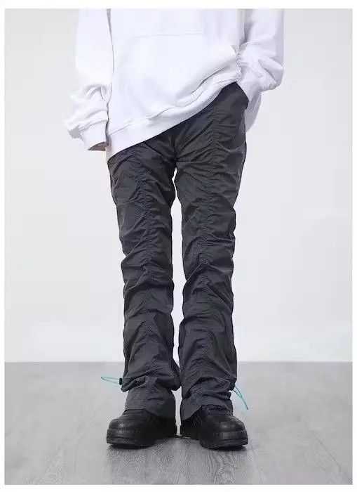 Japanese Brand × Vintage Pleated Stacked Sweatpants Size US 28 / EU 44 - 2 Thumbnail