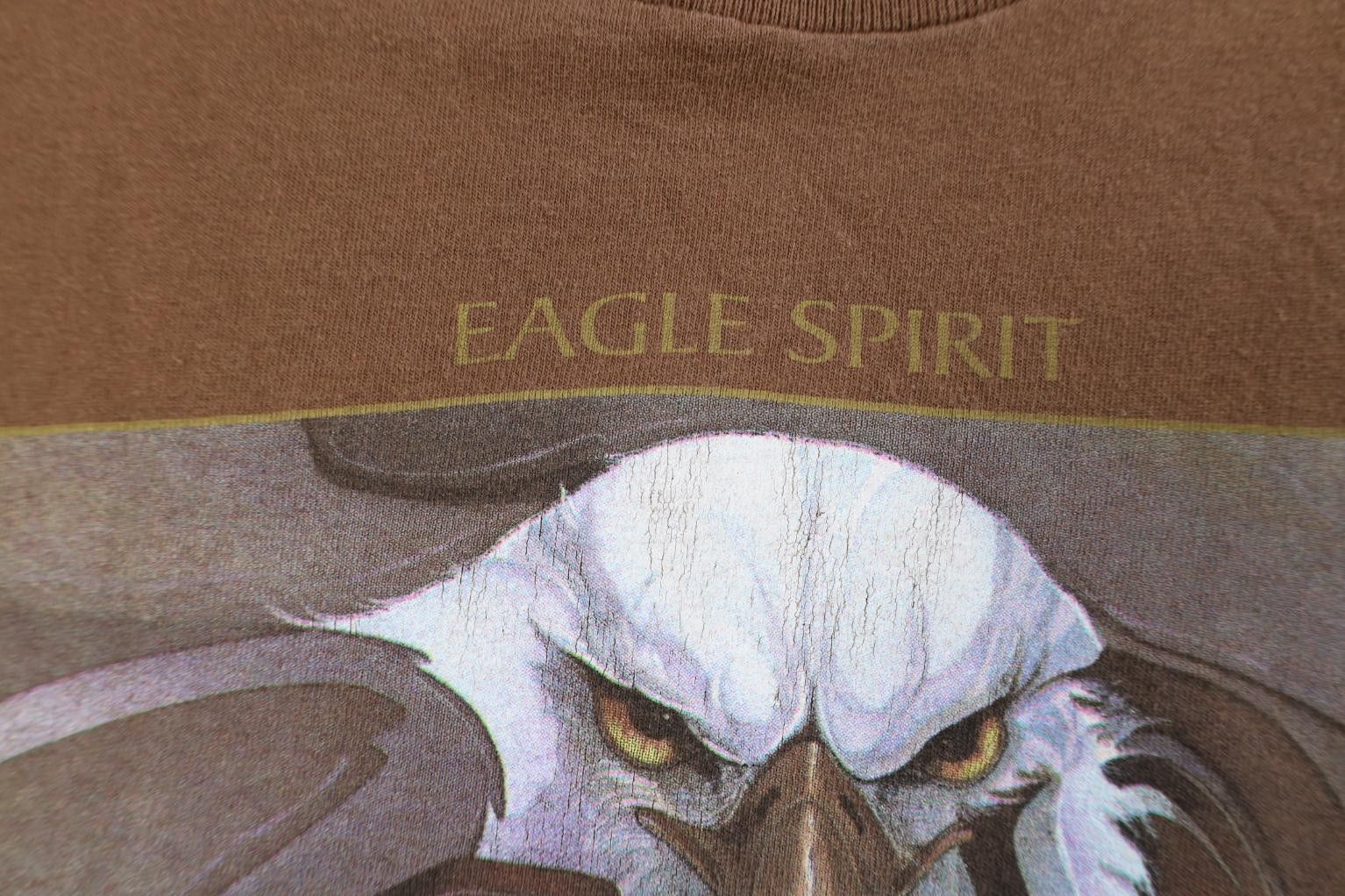 Vintage Vintage 90s Streetwear Folk Art Eagle Spirit Feather T-Shirt Size US L / EU 52-54 / 3 - 5 Thumbnail