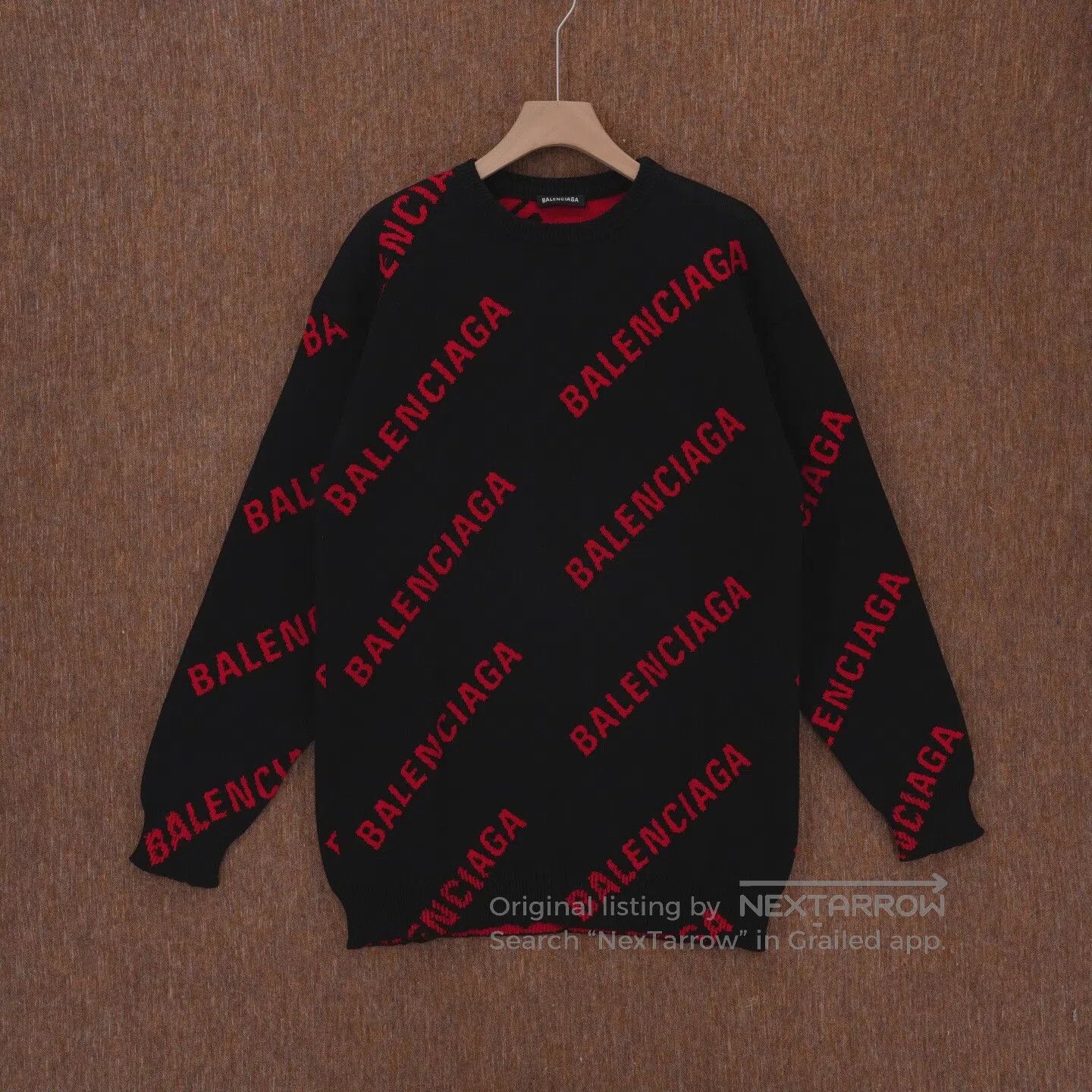 Balenciaga Balenciaga Full-print bullet-screen wool knit sweater Size US XS / EU 42 / 0 - 1 Thumbnail