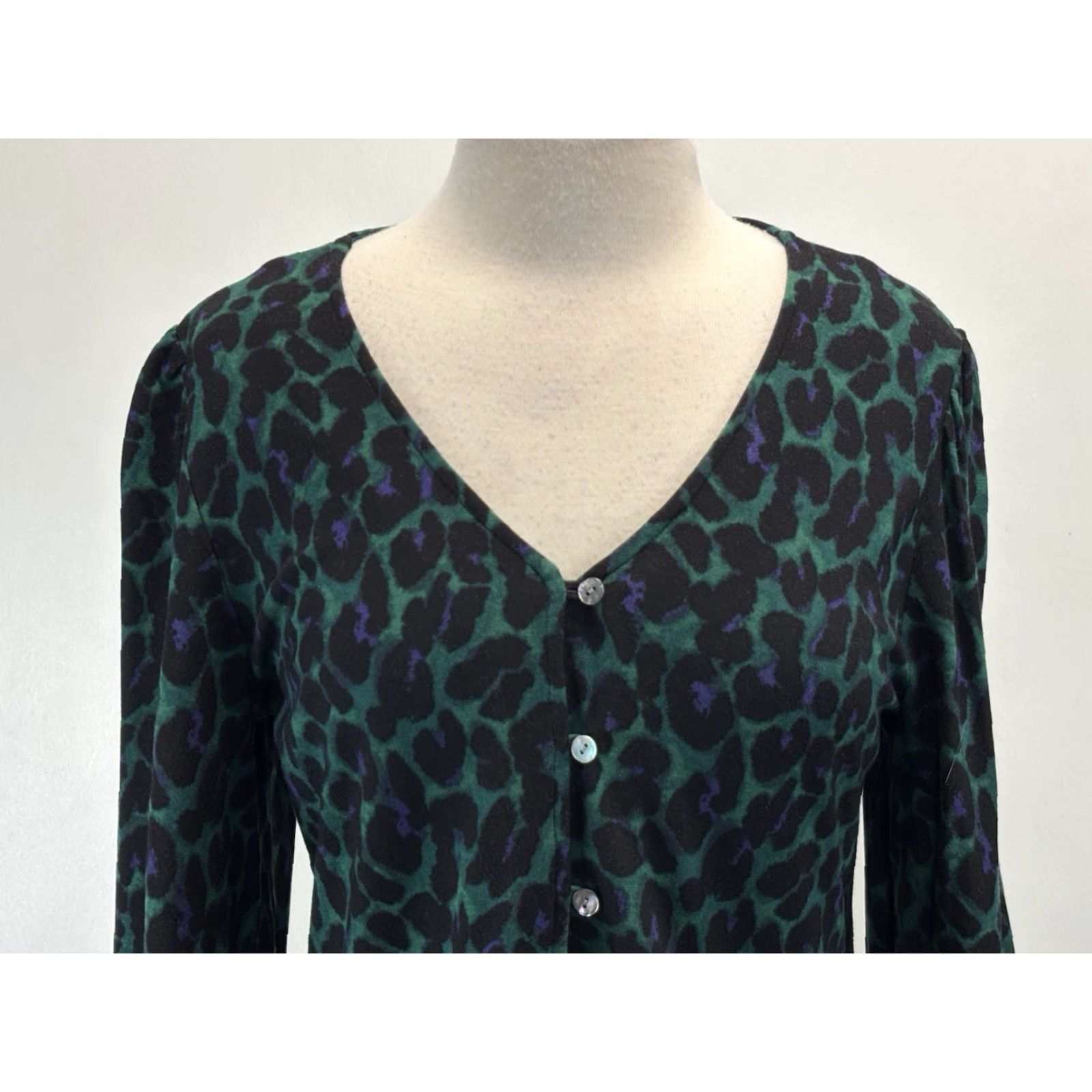J. Jill J. Jill Womens Dress Midi Lightweight Ponte Knit Animal Print Colorful Stretch M Multicolor Shift Size M / US 6-8 / IT 42-44 - 5 Thumbnail
