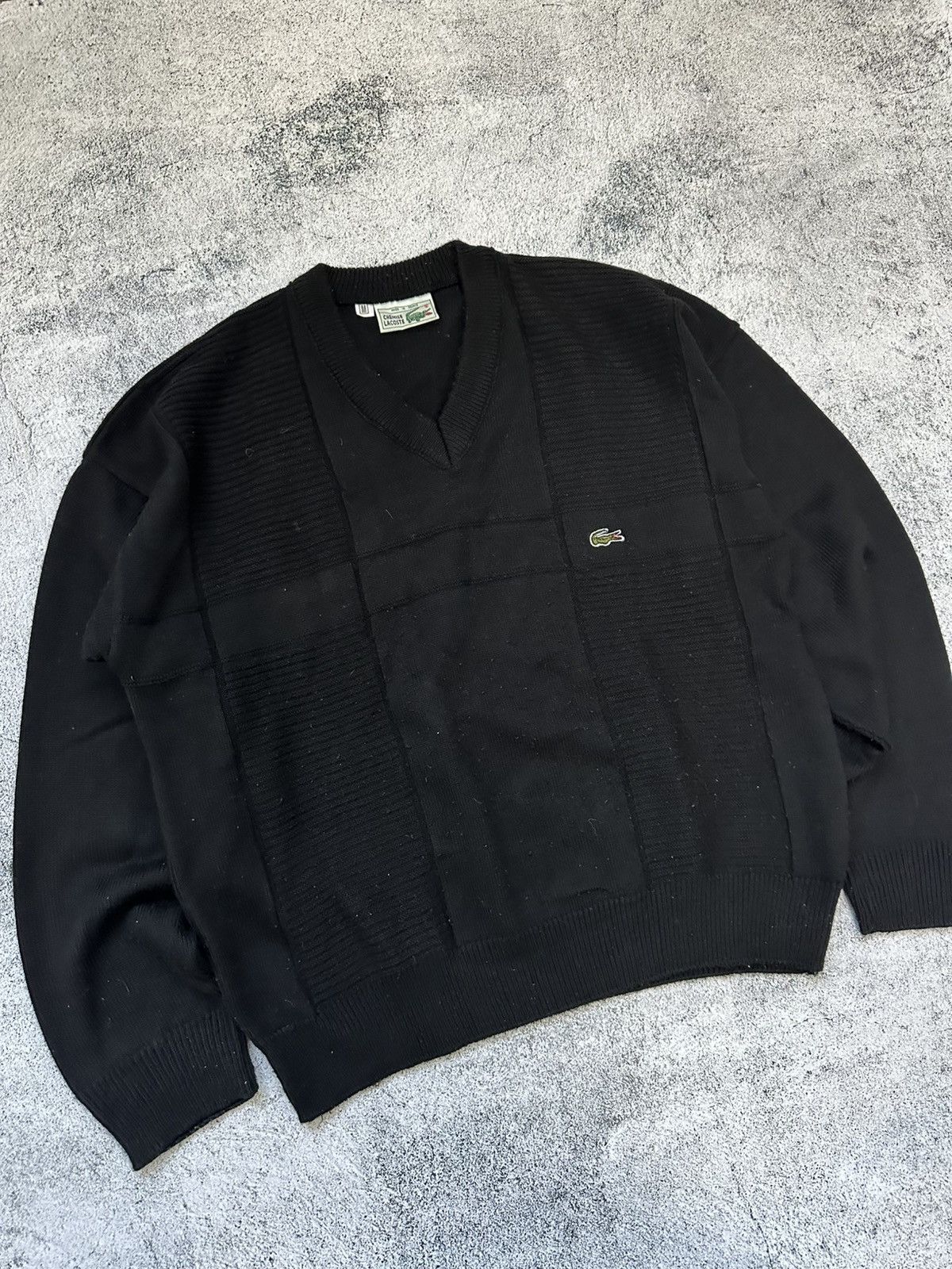 Lacoste Vintage Chemise Lacoste Black Sweater Logo Size US M / EU 48-50 / 2 - 4 Thumbnail