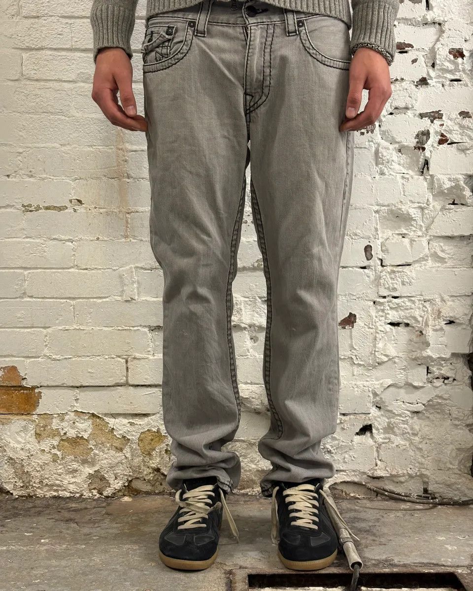Vintage True Religion Grey Denim Jeans Size US 32 / EU 48 - 5 Thumbnail