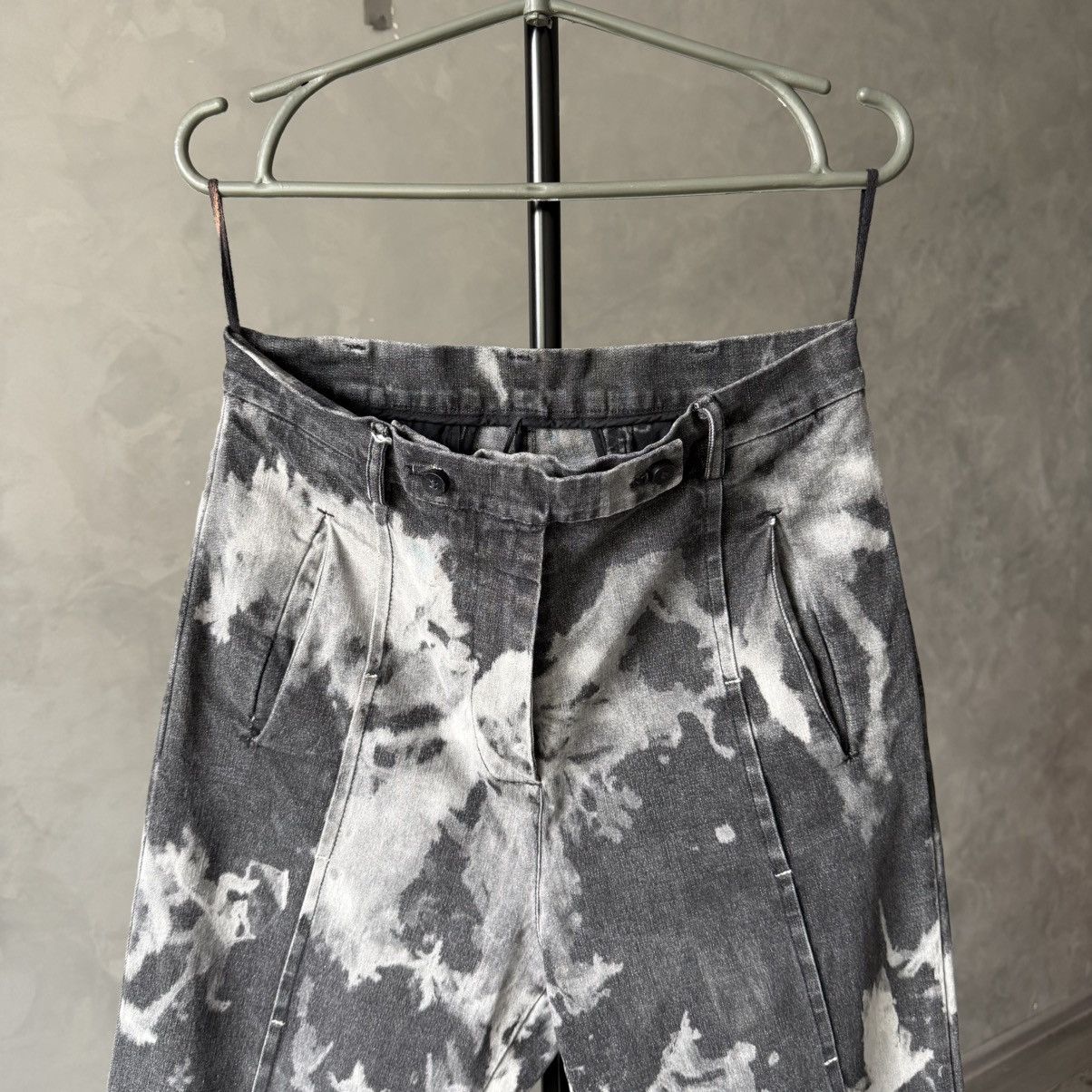 Masnada Masnada Womens Gray Tie Dye Pants Size 28" / US 6 / IT 42 - 4 Thumbnail
