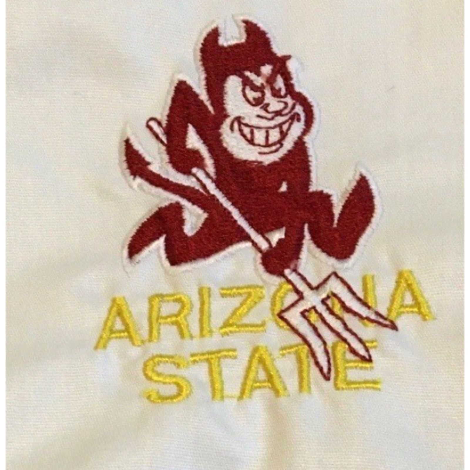 Vintage VINTAGE 80s ASU Sun Devils Jacket S USA College Track Football PE Grunge 70s Faded Size US S / EU 44-46 / 1 - 2 Thumbnail