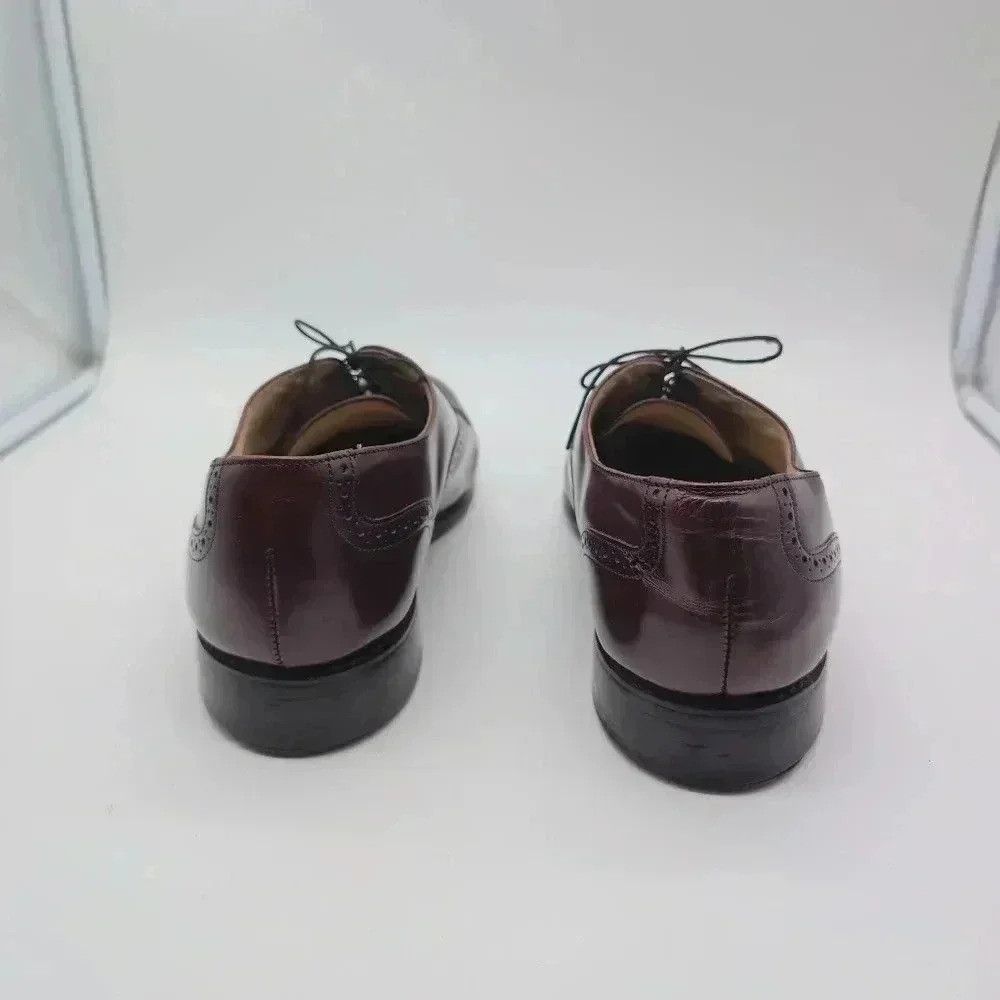 Bostonian Bostonian Impression 22028 Maroon leather cap toe dress shoe Size US 10 / EU 43 - 5 Thumbnail