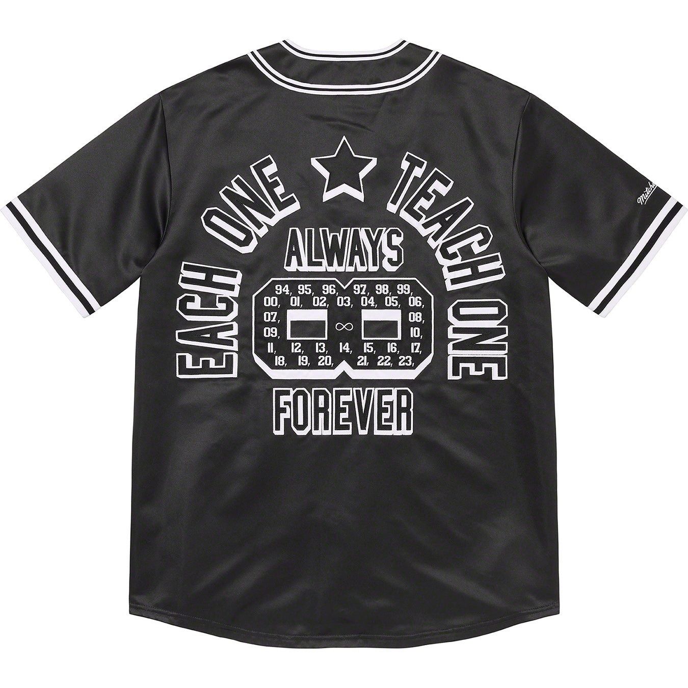Mitchell & Ness × Supreme Supreme Mitchell & Ness Satin Baseball Jersey Size US S / EU 44-46 / 1 - 2 Thumbnail