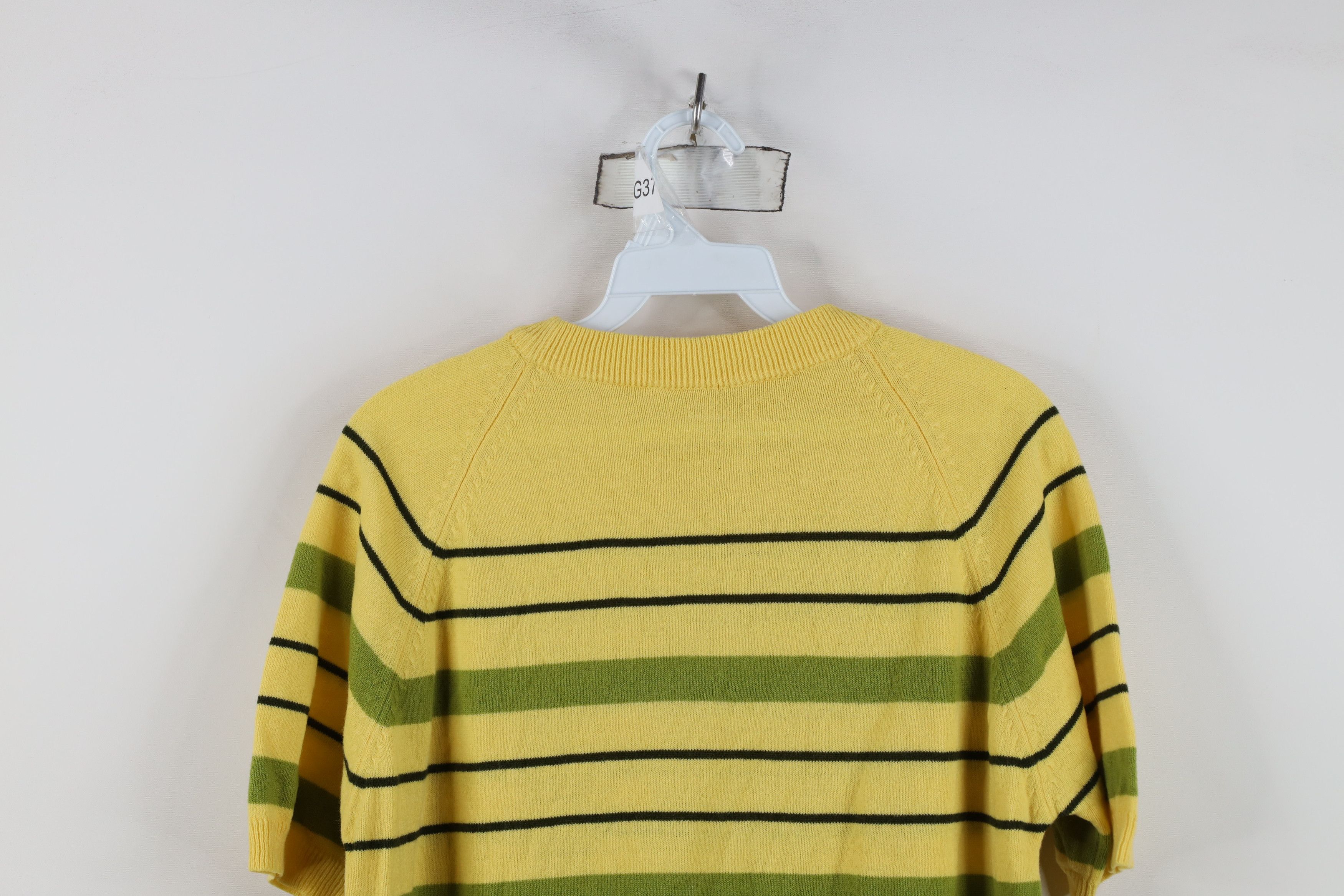 Vintage Vintage 60s Mid Century Modern MCM Knit Short Sleeve Sweater Size M / US 6-8 / IT 42-44 - 10 Thumbnail