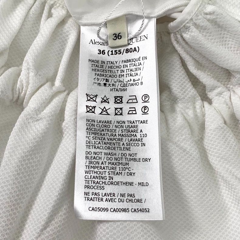 Alexander McQueen Alexander Mcqueen White lapel lace drawstring long-sleeved Size XS / US 0-2 / IT 36-38 - 6 Thumbnail