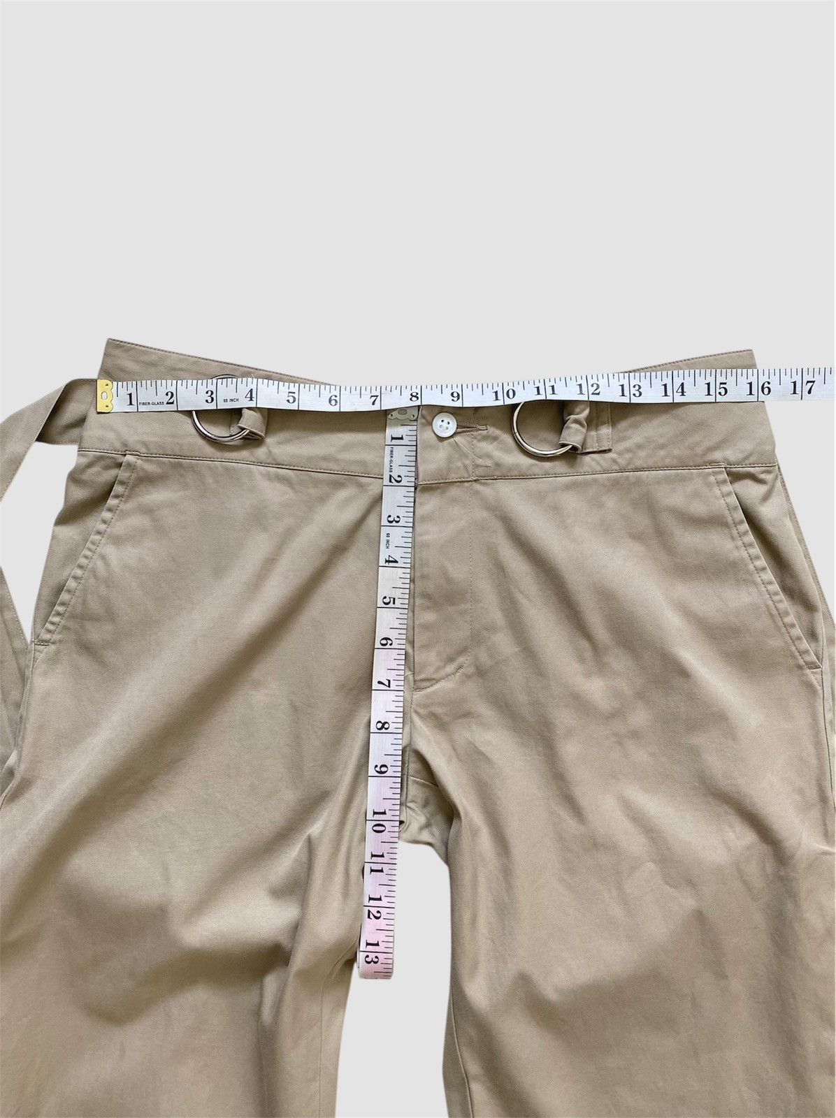Nepenthes Nepenthes Khaki Tie-Waist Chino Trousers Size 32" / US 10 / IT 46 - 4 Thumbnail