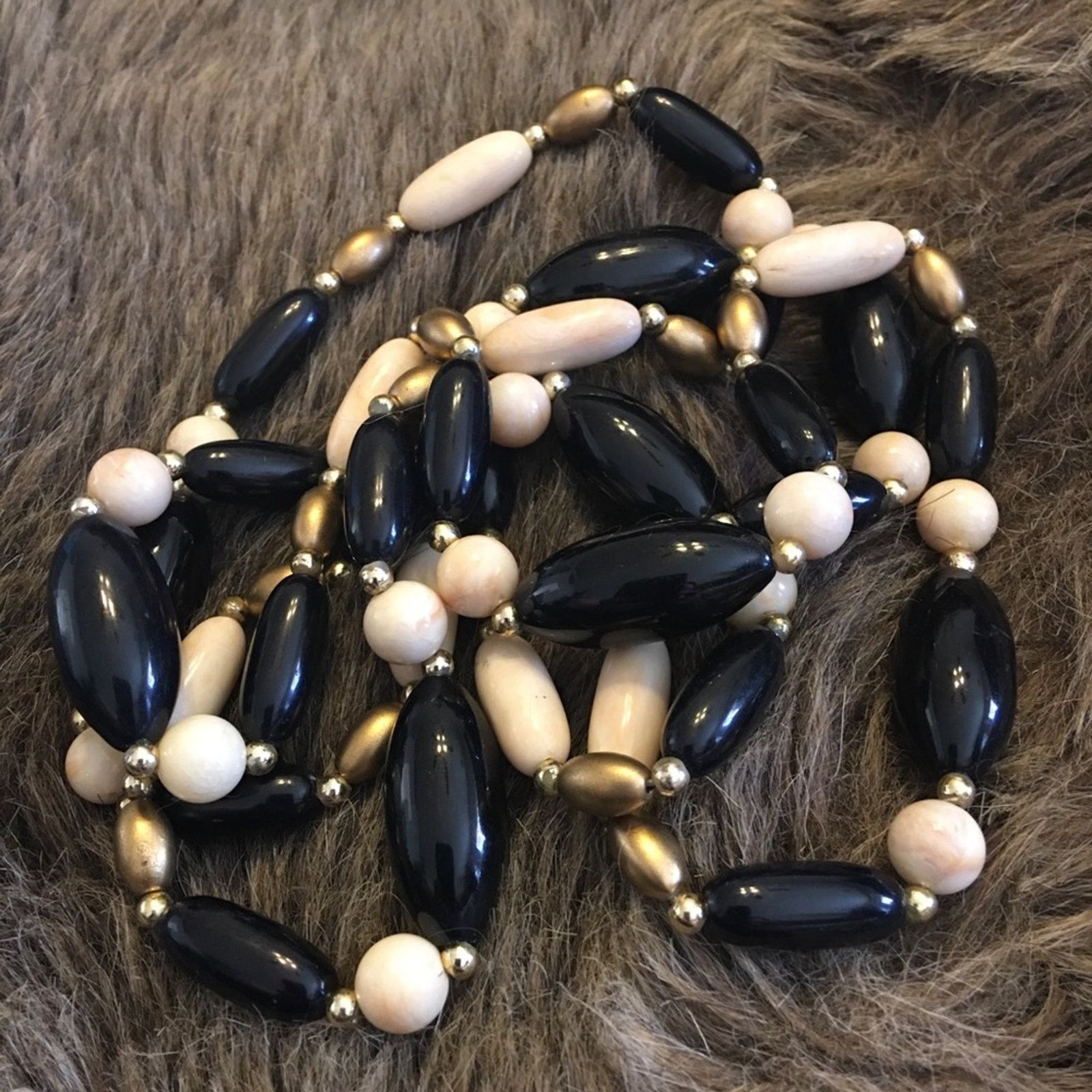 Vintage Vintage 70s multi tone bead long necklace Size ONE SIZE - 7 Thumbnail