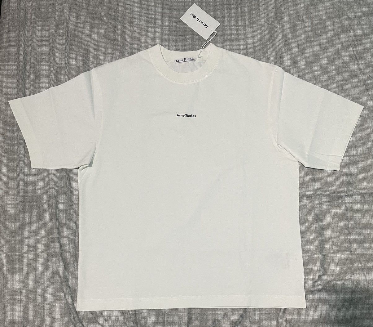 image of Acne Studios White Printed T-Shirt, Men's (Size XL)