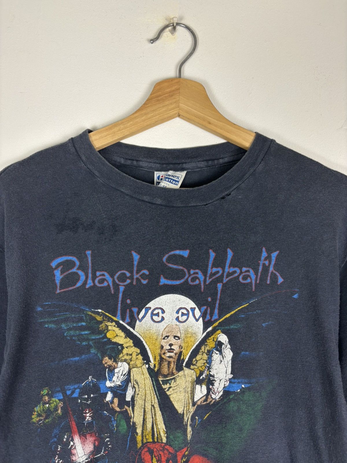 Band Tees Vintage 1983 Black Sabbath Evil tour Size US L / EU 52-54 / 3 - 3 Thumbnail