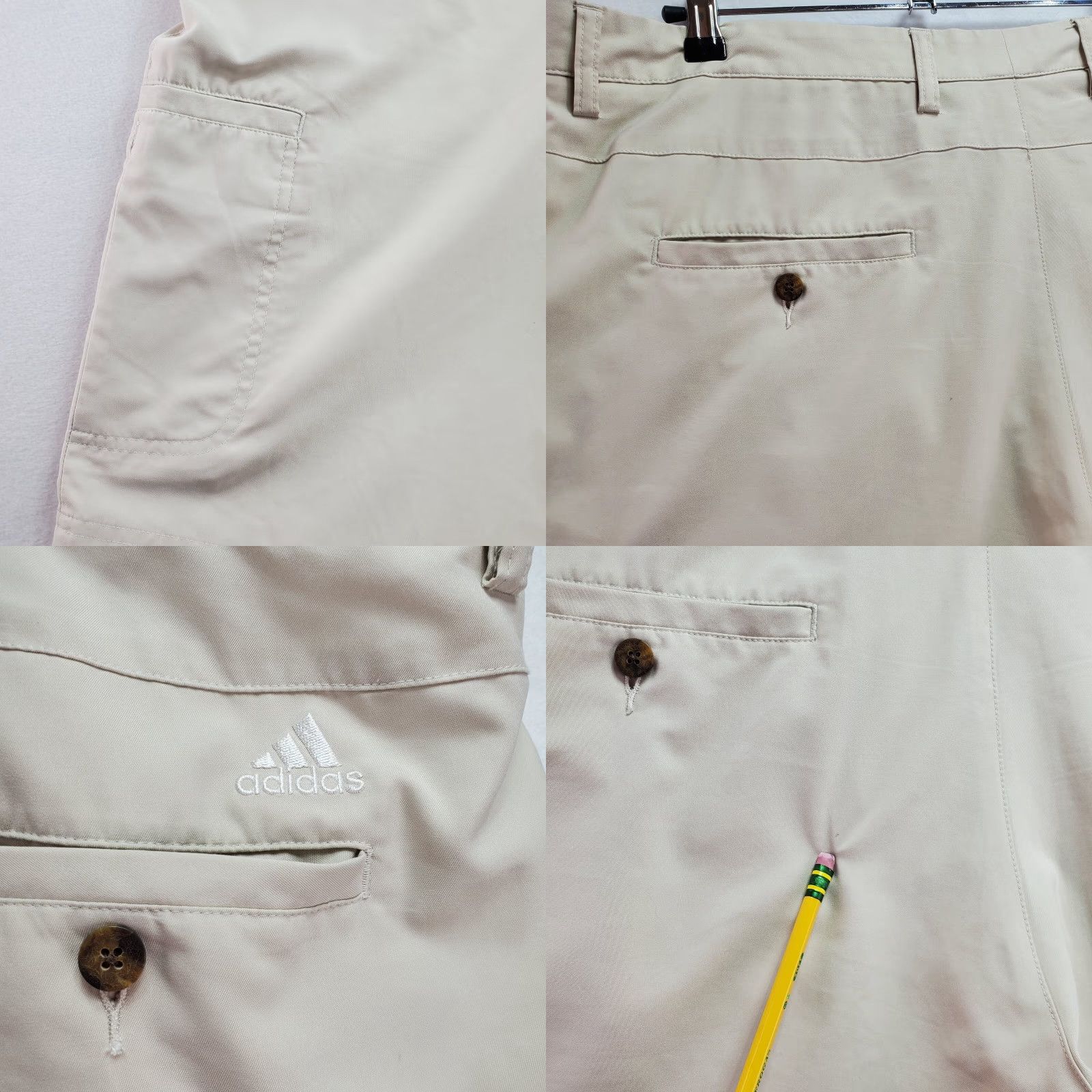 Adidas Adidas Golf Shorts Men 40 Ivory 100% Polyester Pockets Classic Fit Active Casual Size US 40 / EU 56 - 8 Thumbnail