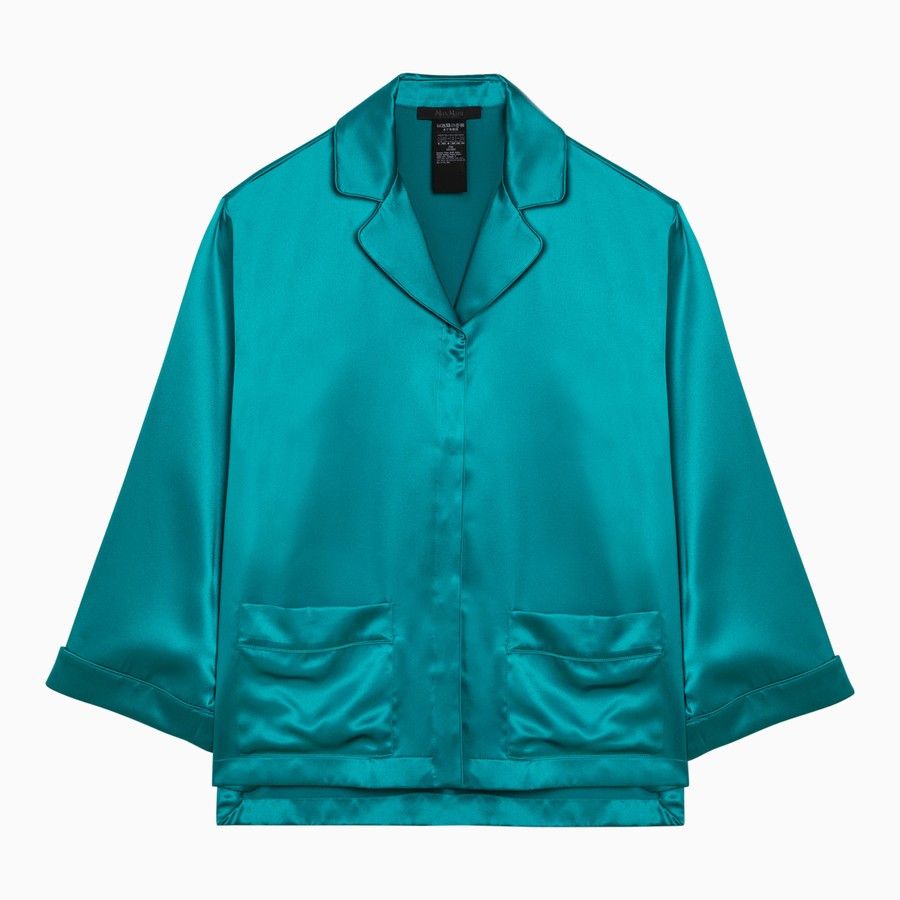 Max Mara o1d2blof0824 Shirts in Teal Size XS / US 0-2 / IT 36-38 - 1 Thumbnail