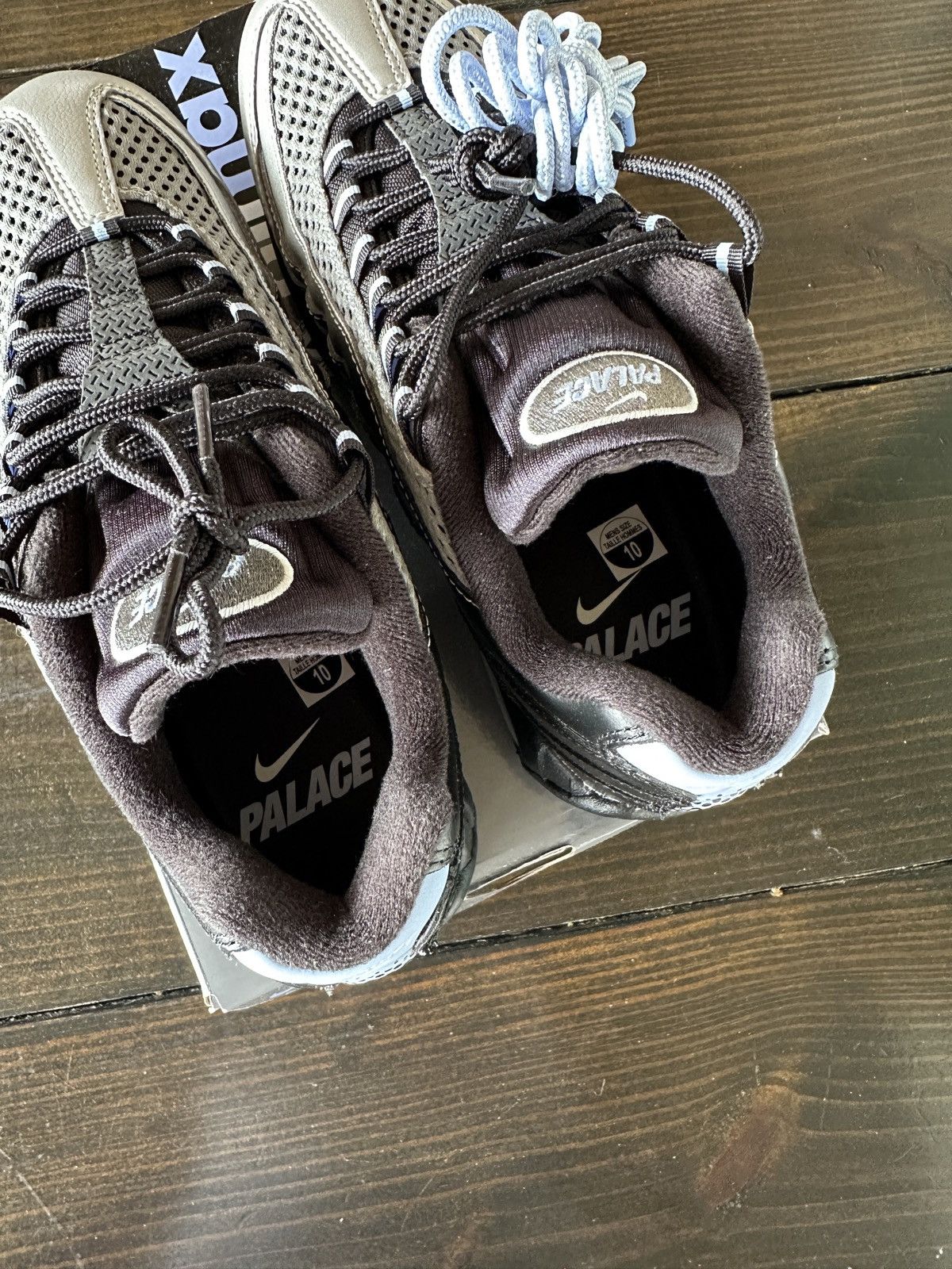 Nike Palace x Nike Air Max 95 Metallic Silver Blue Size US 10 / EU 43 - 8 Thumbnail