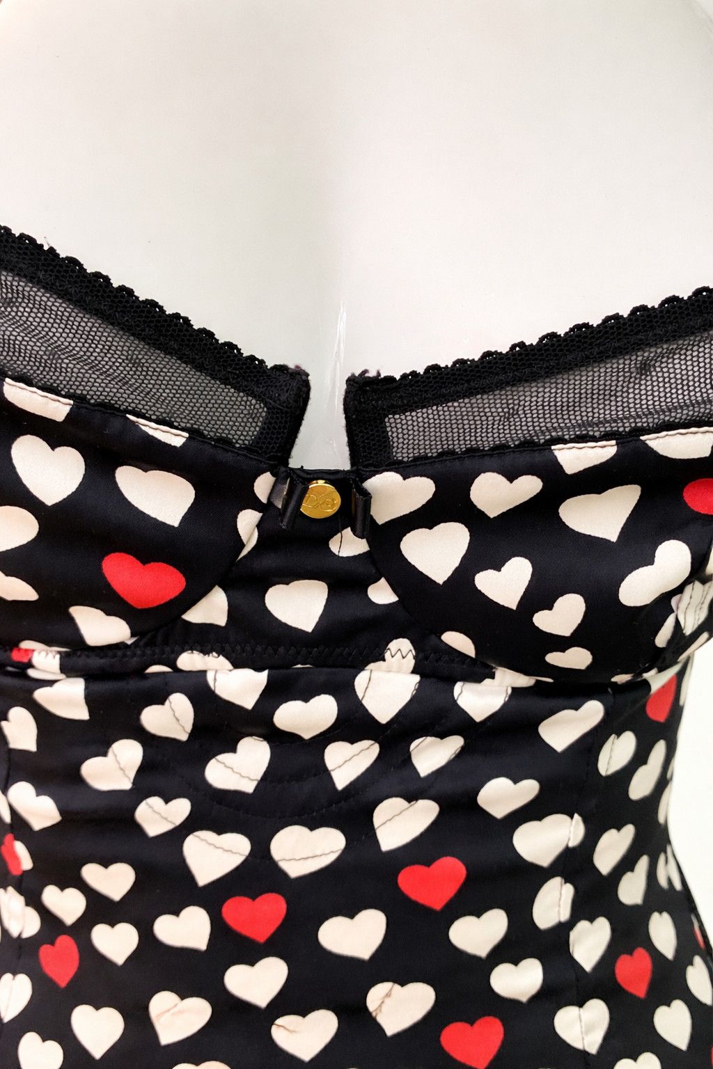 Dolce & Gabbana Dolce & Gabbana D&G Heart Bustier Top Corset Camisole Size M / US 6-8 / IT 42-44 - 3 Thumbnail