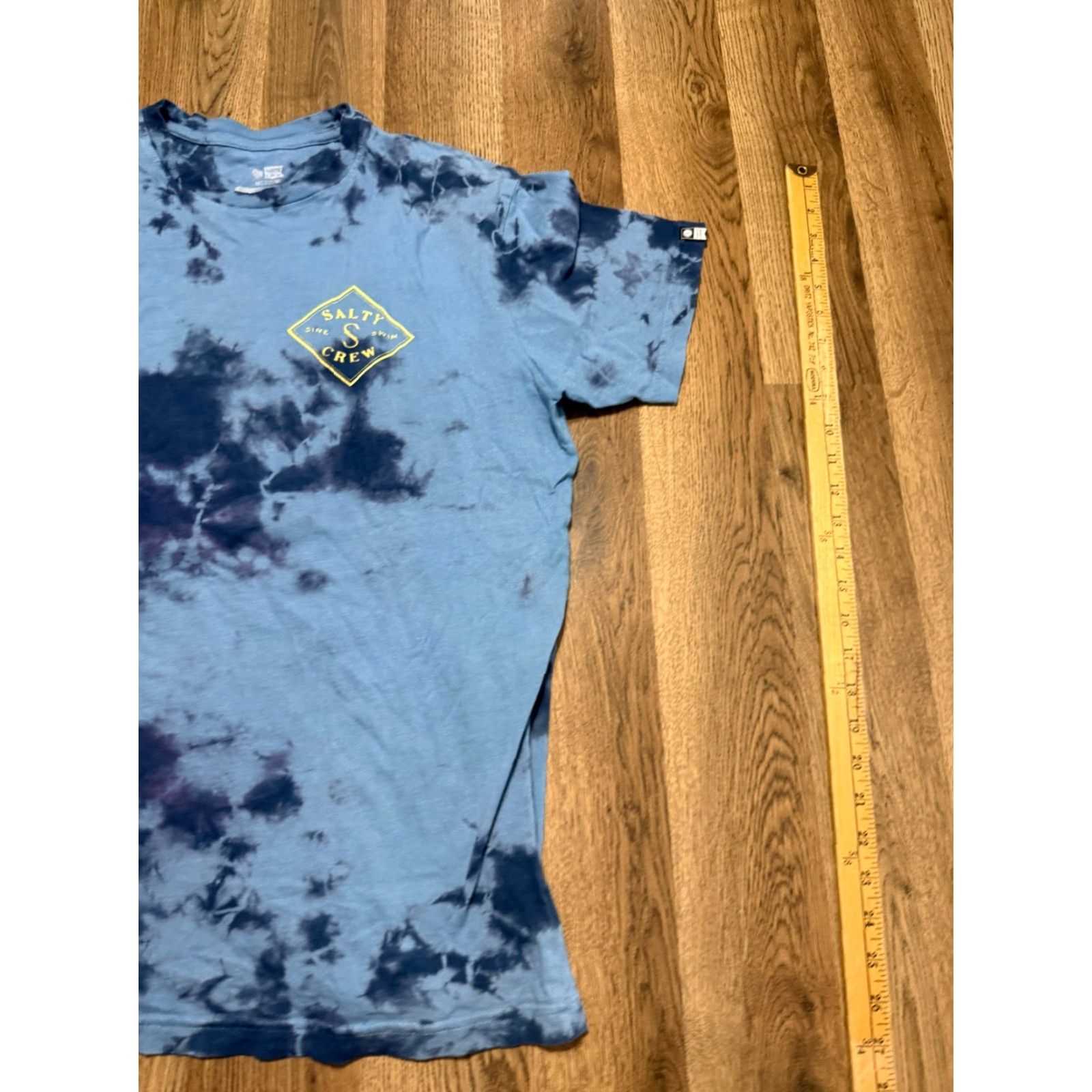Vintage Salty Crew Shirt Men Medium Blue Yellow Tie Dye Salty Sink Swim Crew T-Shirt Mens Size US M / EU 48-50 / 2 - 4 Thumbnail
