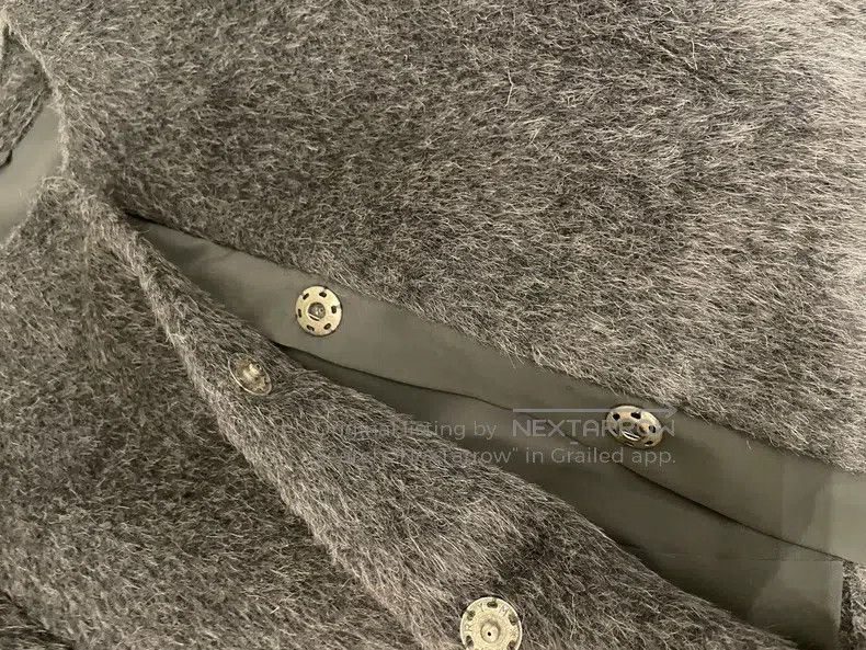 Brunello Cucinelli Brunello Cucinelli Black Gray Alpaca Wool Jacket Size M / US 6-8 / IT 42-44 - 6 Thumbnail