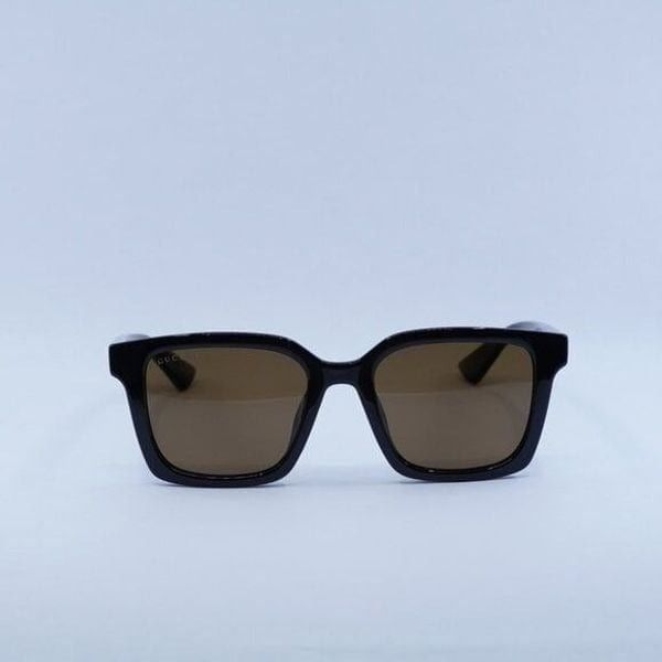 Gucci New Gucci GG1582SK 004 Sunglasses - Black Frame, Brown Size ONE SIZE - 2 Thumbnail