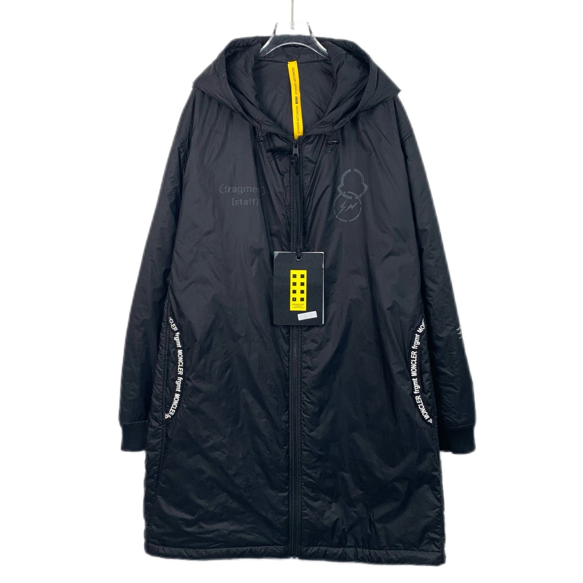 Moncler Genius Moncler Genius Black Hooded Long Coat With