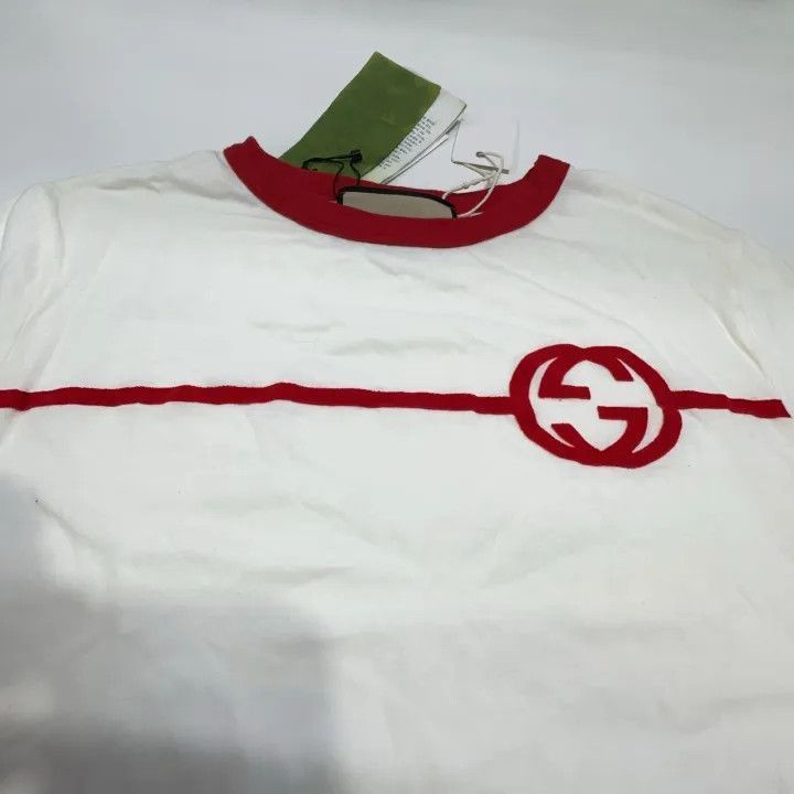Gucci Gucci Logo Print Round Neck T-Shirt-2507 Size M / US 6-8 / IT 42-44 - 4 Thumbnail