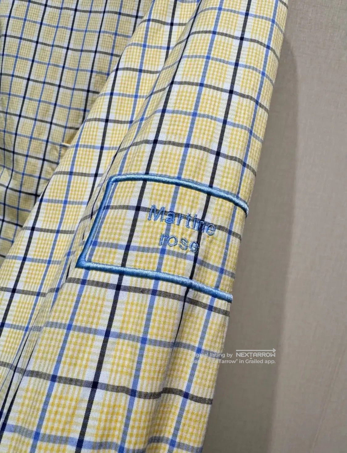 Martine Rose Striped Casual Shirt With Dddd72608 in Yellow, Men's (Size Xl) — image 2 of 6