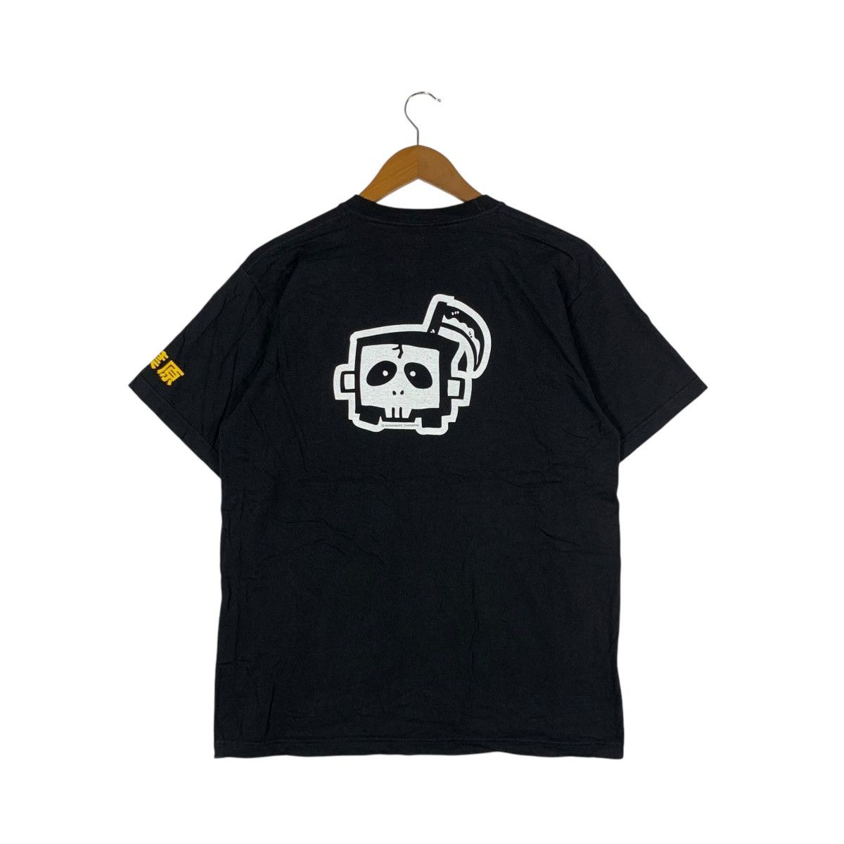 Vintage DESIGNMATE CHARAPRO TOPPAN Illustration Skull Tee Shirt Size US L / EU 52-54 / 3 - 4 Thumbnail