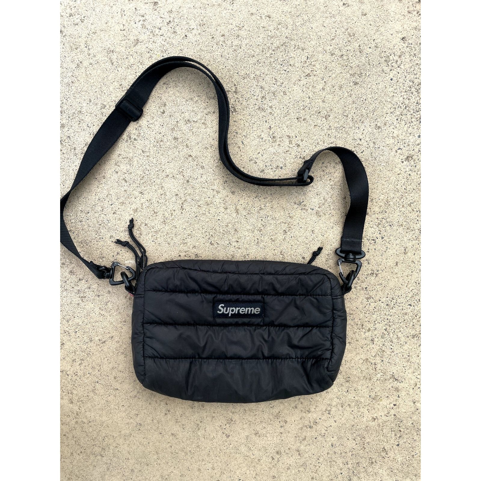 Supreme Supreme FW22 Puffer Side Bag Black Flawed | Grailed