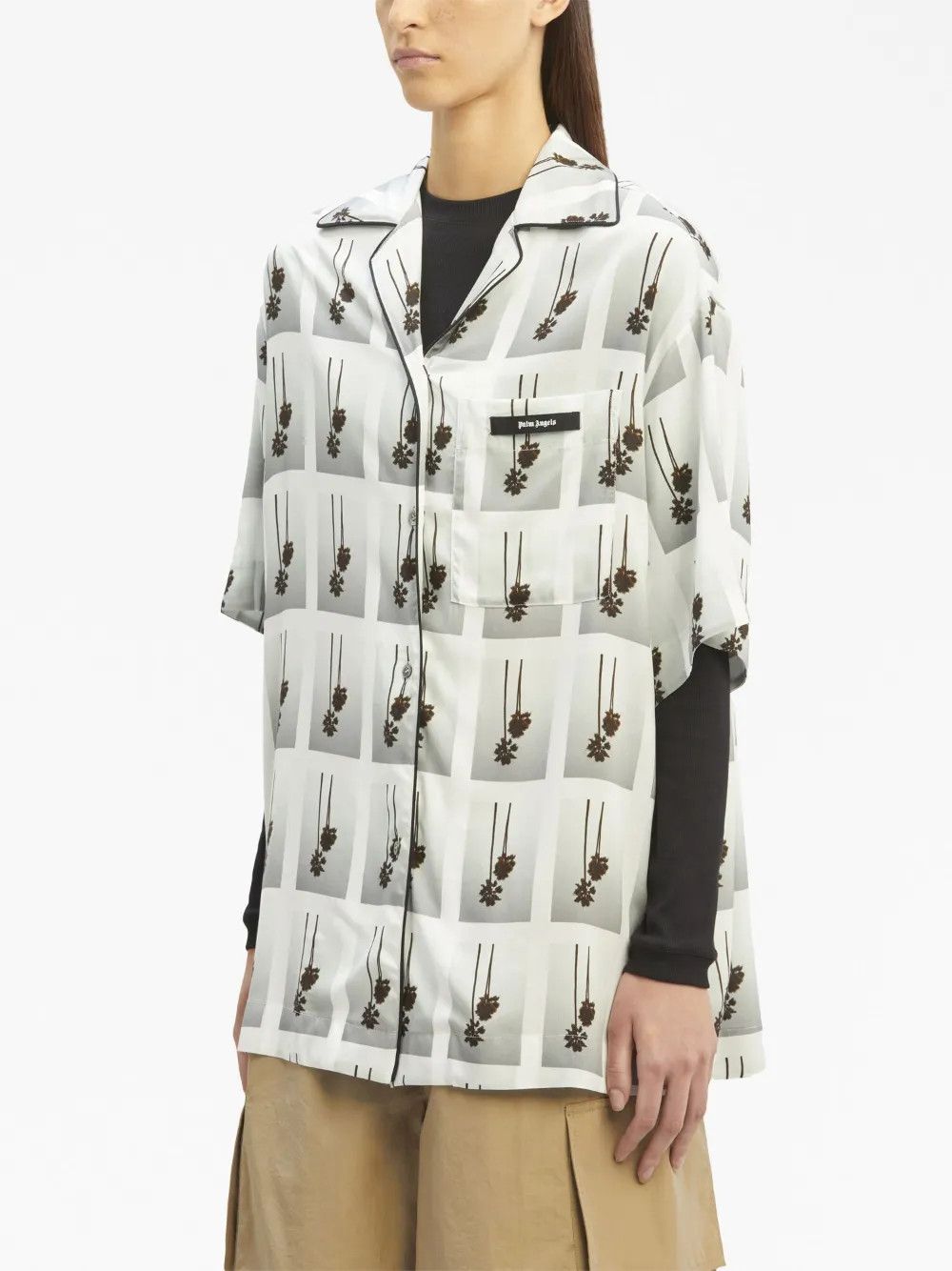 Palm Angels o1y1125 Patterned Shirt in Multicolor Size M / US 6-8 / IT 42-44 - 3 Thumbnail