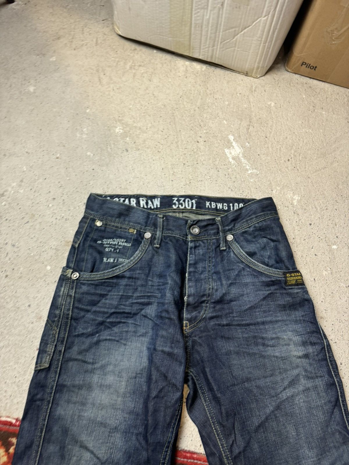 G-Star × Vintage Vintage Y2K G Star Raw 3301 KBWG Embroidered Logo Pants Size US 30 / EU 46 - 4 Thumbnail