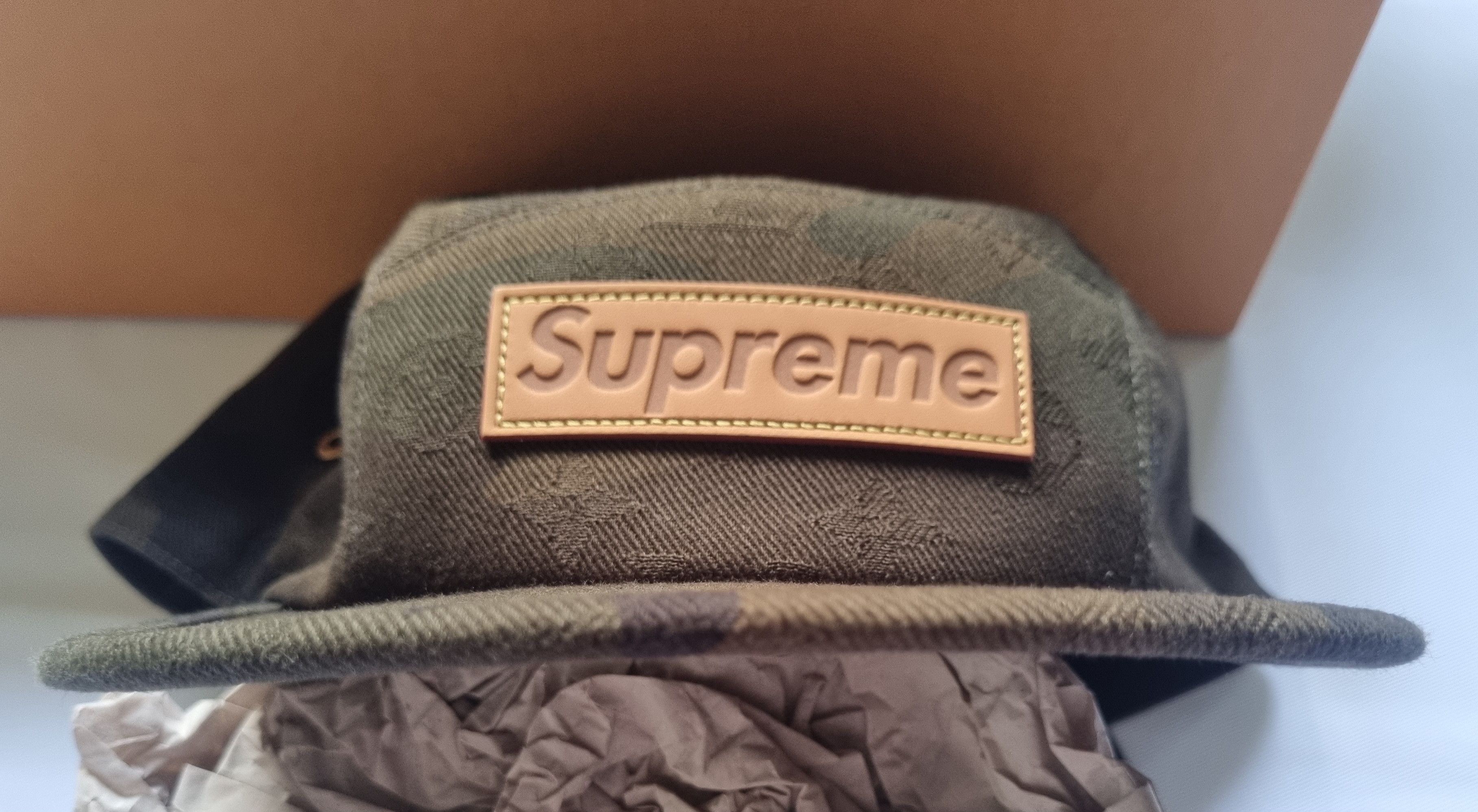 Louis Vuitton × Supreme Louis Vuitton Supreme Camouflage Monogram Camp Cap Size ONE SIZE - 23 Thumbnail