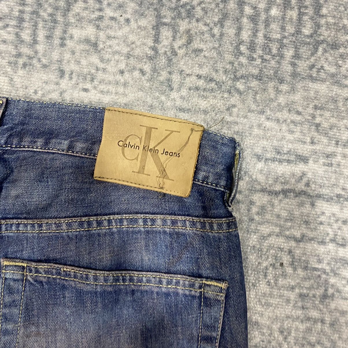 Calvin Klein Sick☠️ CK Vintage Wash Jeans Denim Punk Grunge 90s Size US 32 / EU 48 - 15 Thumbnail