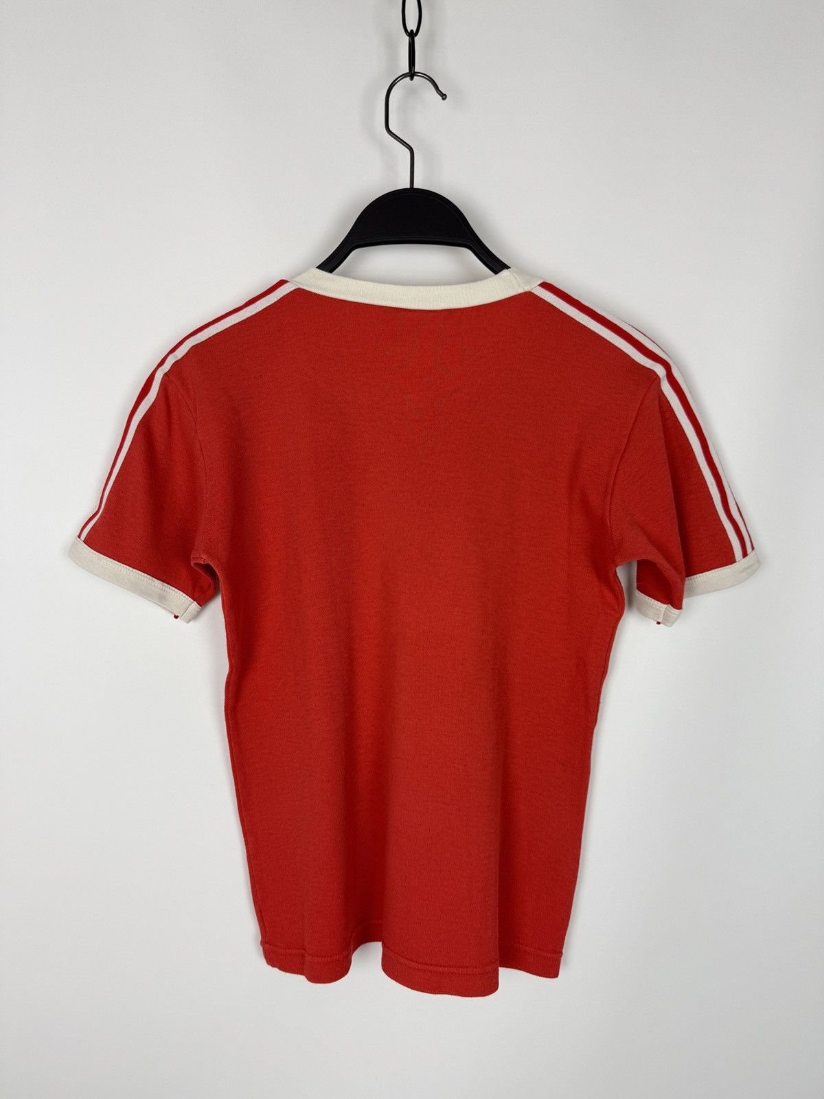 Adidas 1980s Vintage Adidas Trefoil Logo Striped Sleeve Ringer Tee Size M / US 6-8 / IT 42-44 - 9 Thumbnail