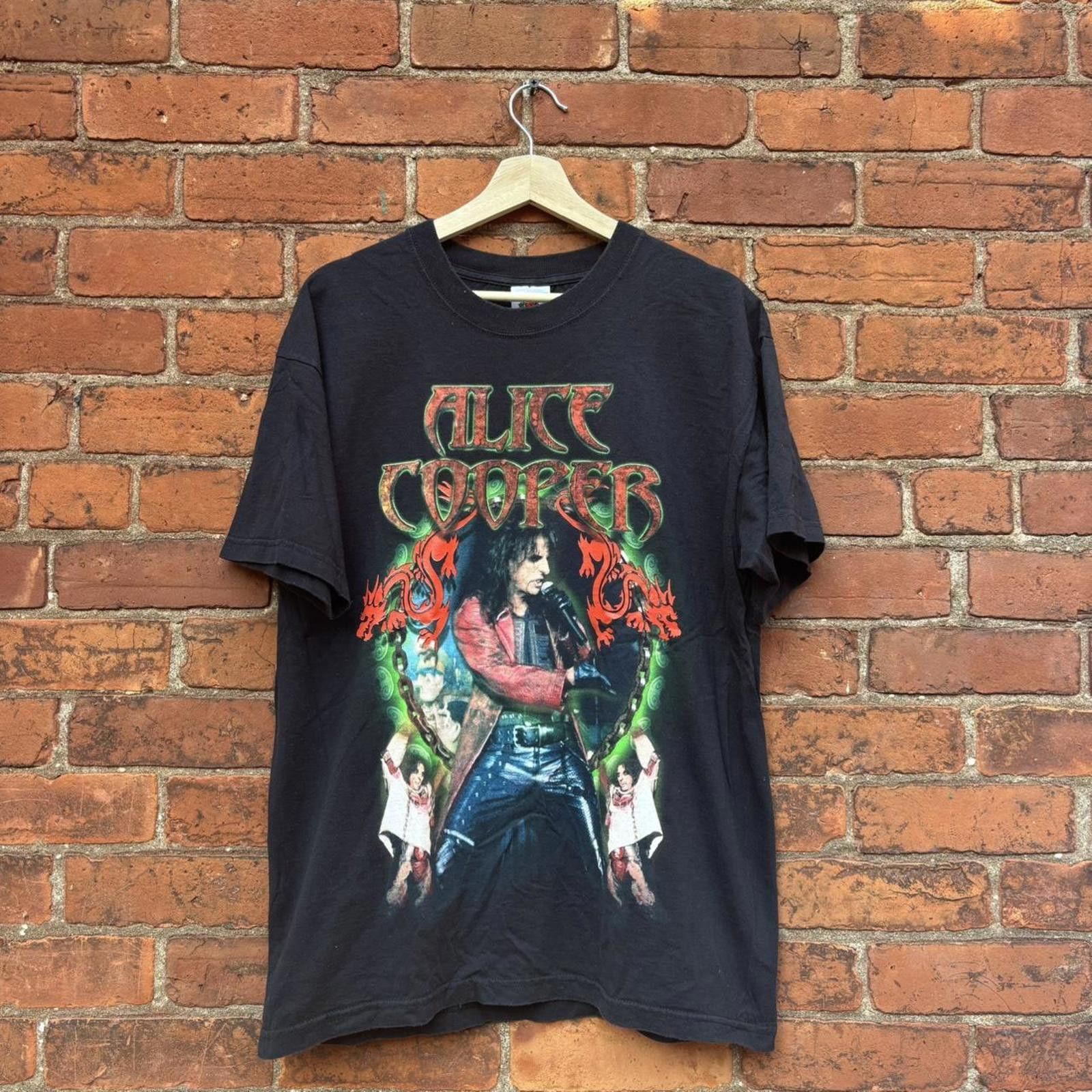 Fruit Of The Loom vintage Alice cooper tour t shirt 2002 L Size US L / EU 52-54 / 3 - 1 Thumbnail