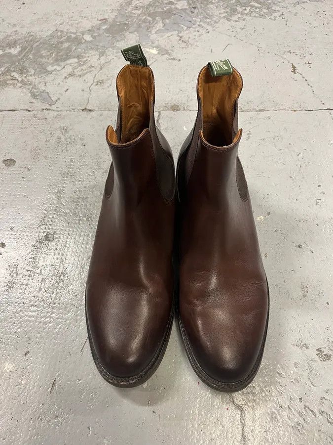 Polo Ralph Lauren Polo Ralph Lauren Brown Minimalist Classy Leather Boots Size US 13 / EU 46 - 4 Thumbnail
