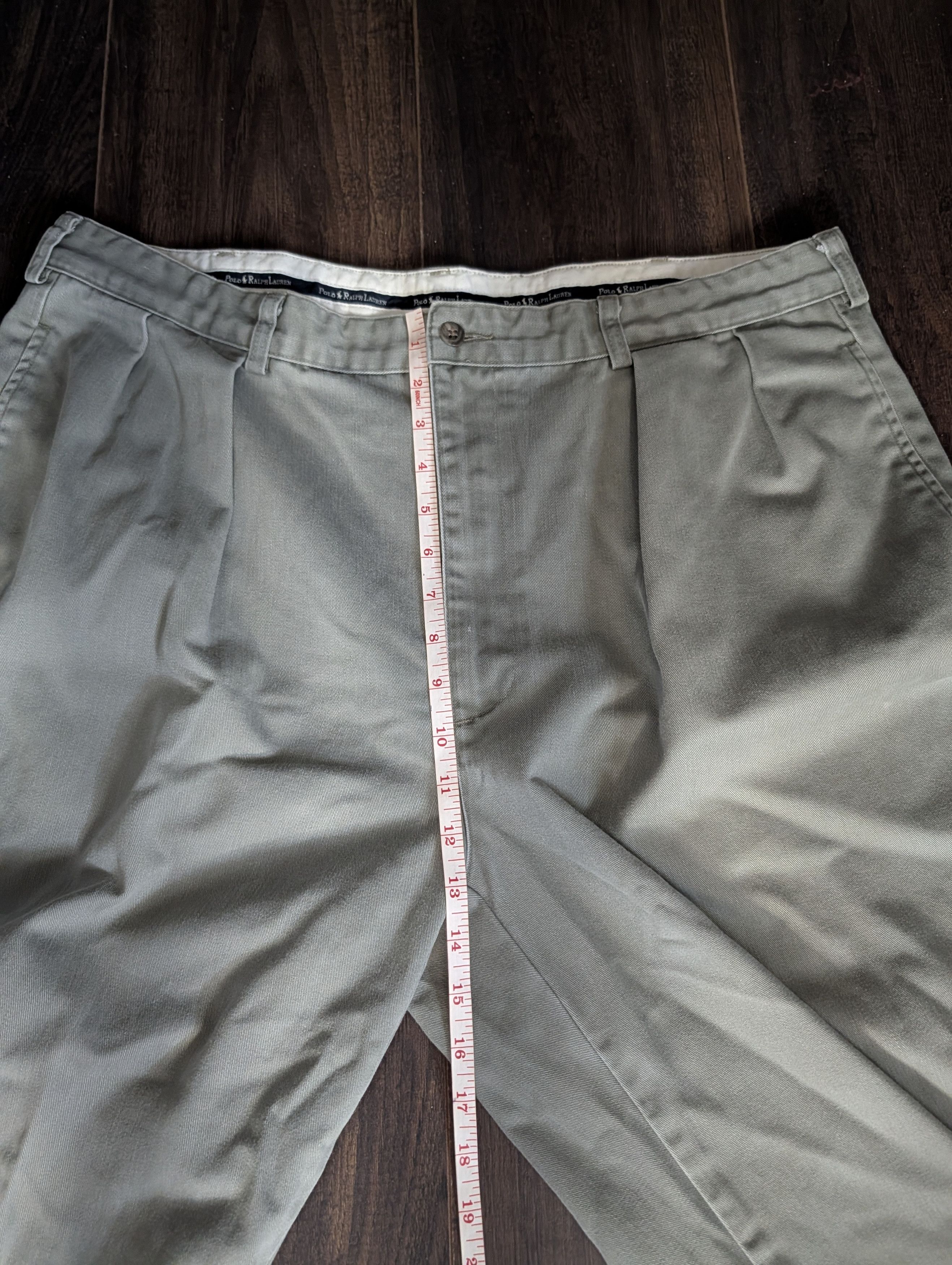 Polo Ralph Lauren Vintage MiUSA light gray/olive Polo Chino cotton pants Size US 38 / EU 54 - 14 Thumbnail
