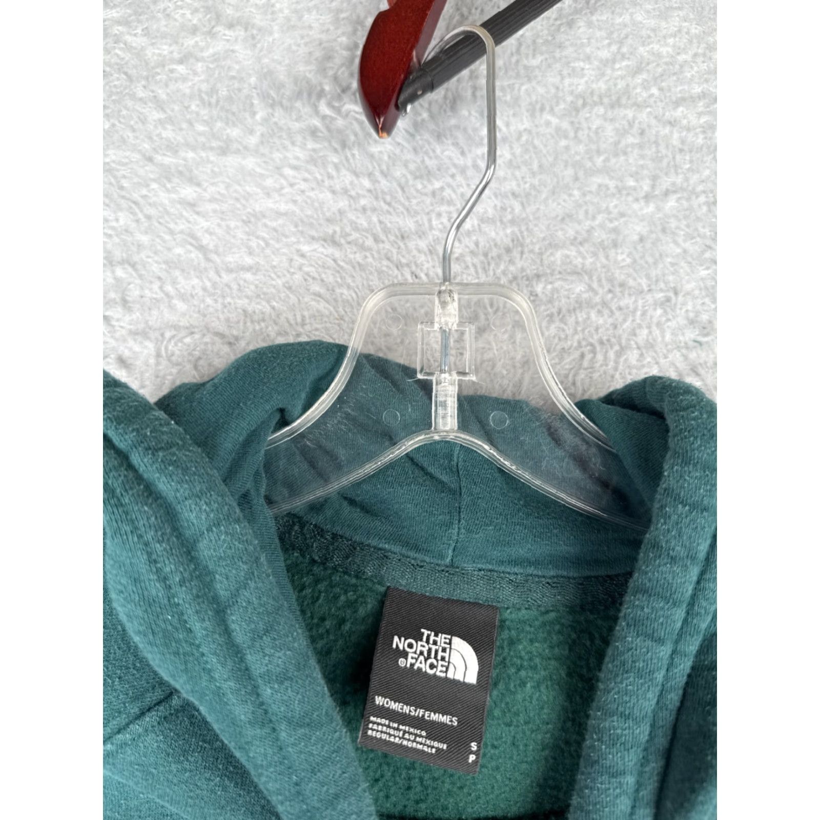 The North Face The North Face Hoodie Womens S Green Plaid Pullover Cotton Blend Sweater Sweatshirt Size S / US 4 / IT 40 - 7 Thumbnail