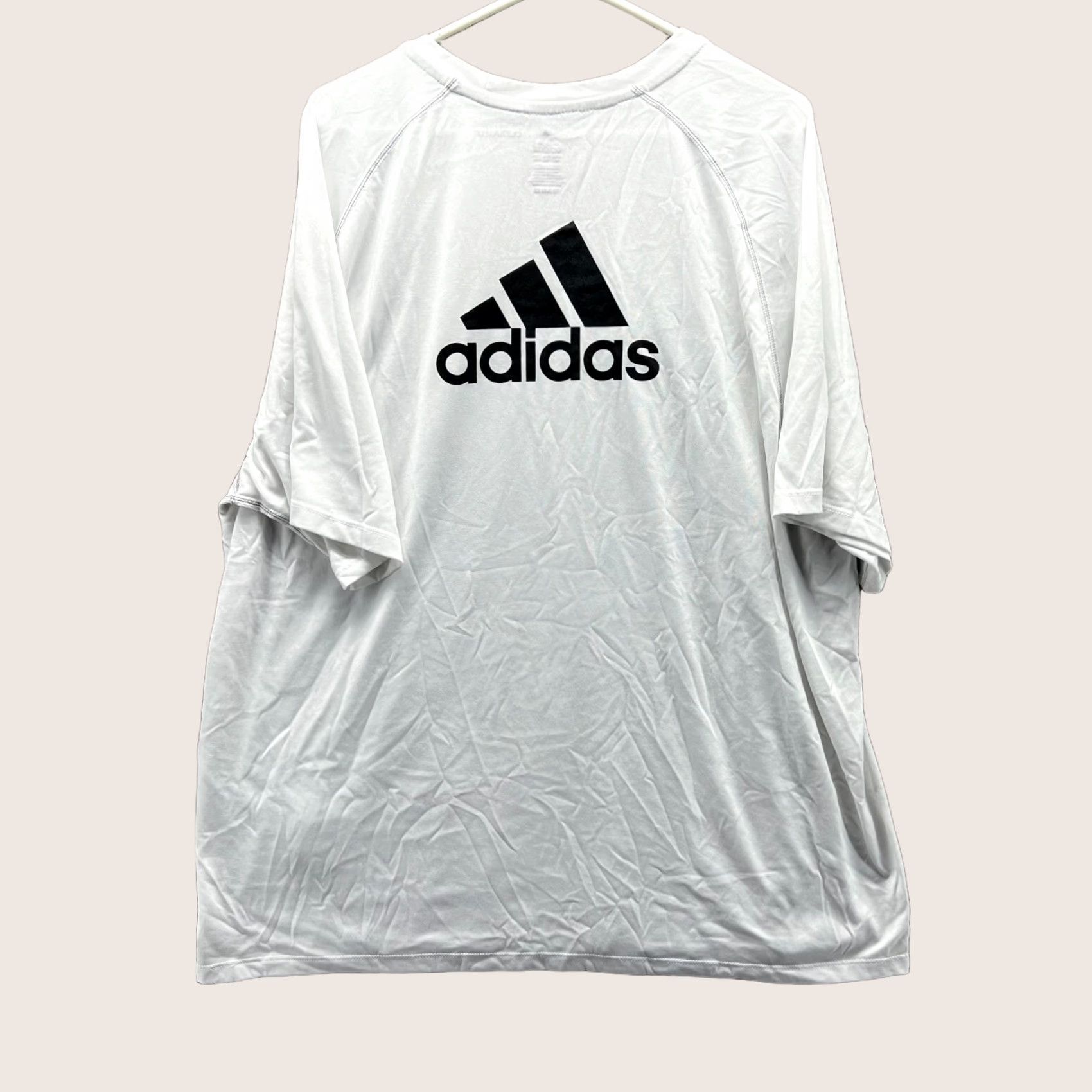 Adidas Adidas Shirt Mens 2XL White Climalite Short Sleeve Polyester Logo Back Trefoil Size US XXL / EU 58 / 5 - 1 Thumbnail
