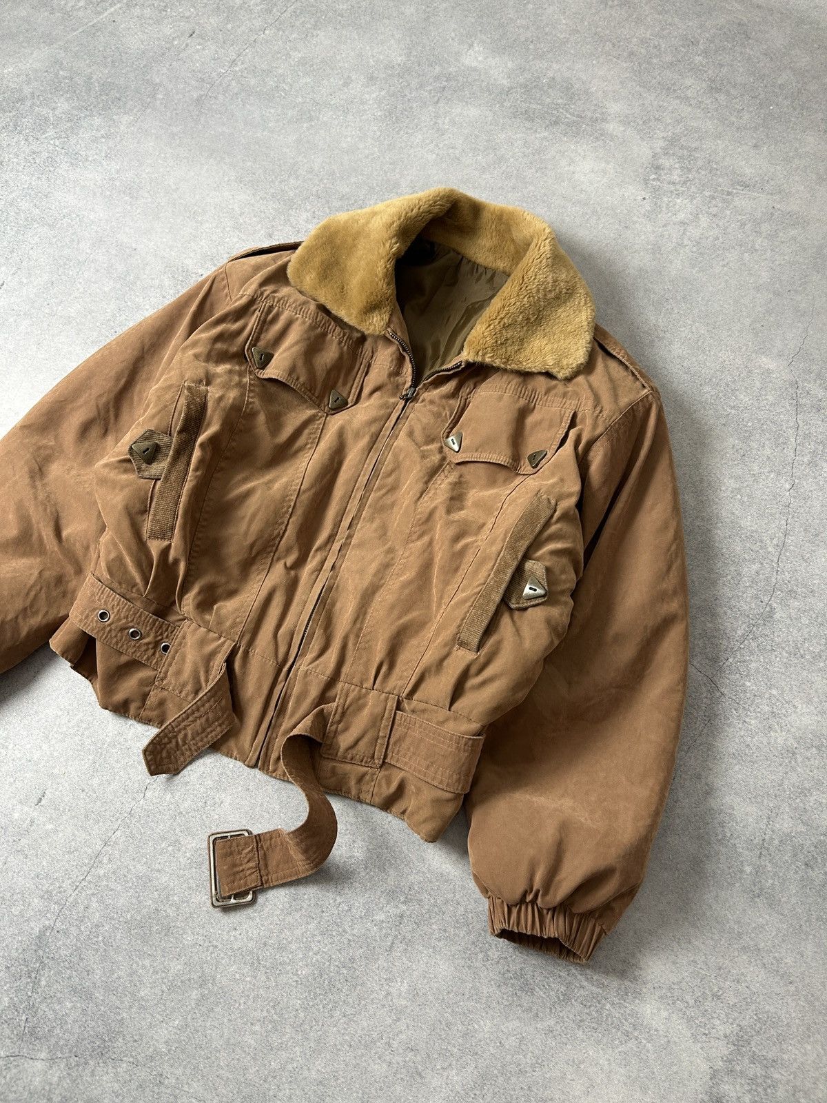 Japanese Brand Vintage Bomber fly aviator jacket mens japan style Size US M / EU 48-50 / 2 - 2 Thumbnail