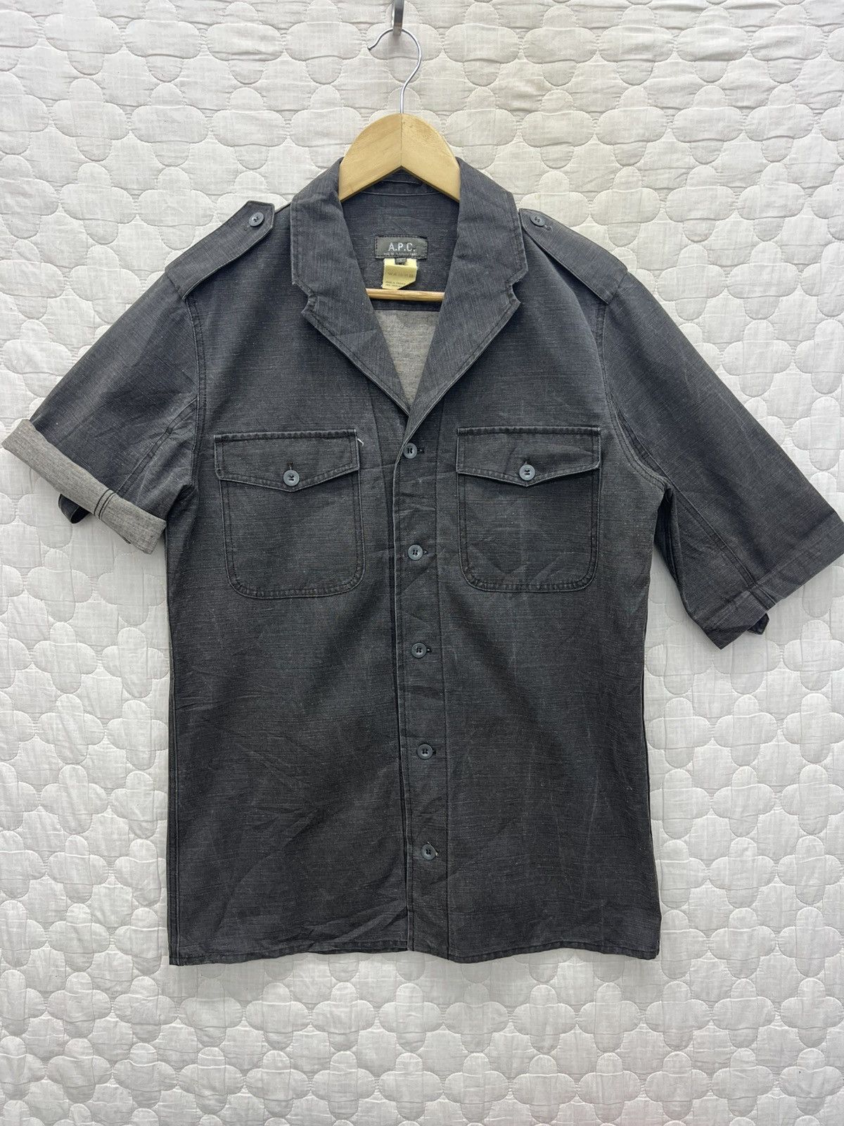 A.P.C. A.P.C DENIM MILITARY JACKET Size US M / EU 48-50 / 2 - 1 Thumbnail