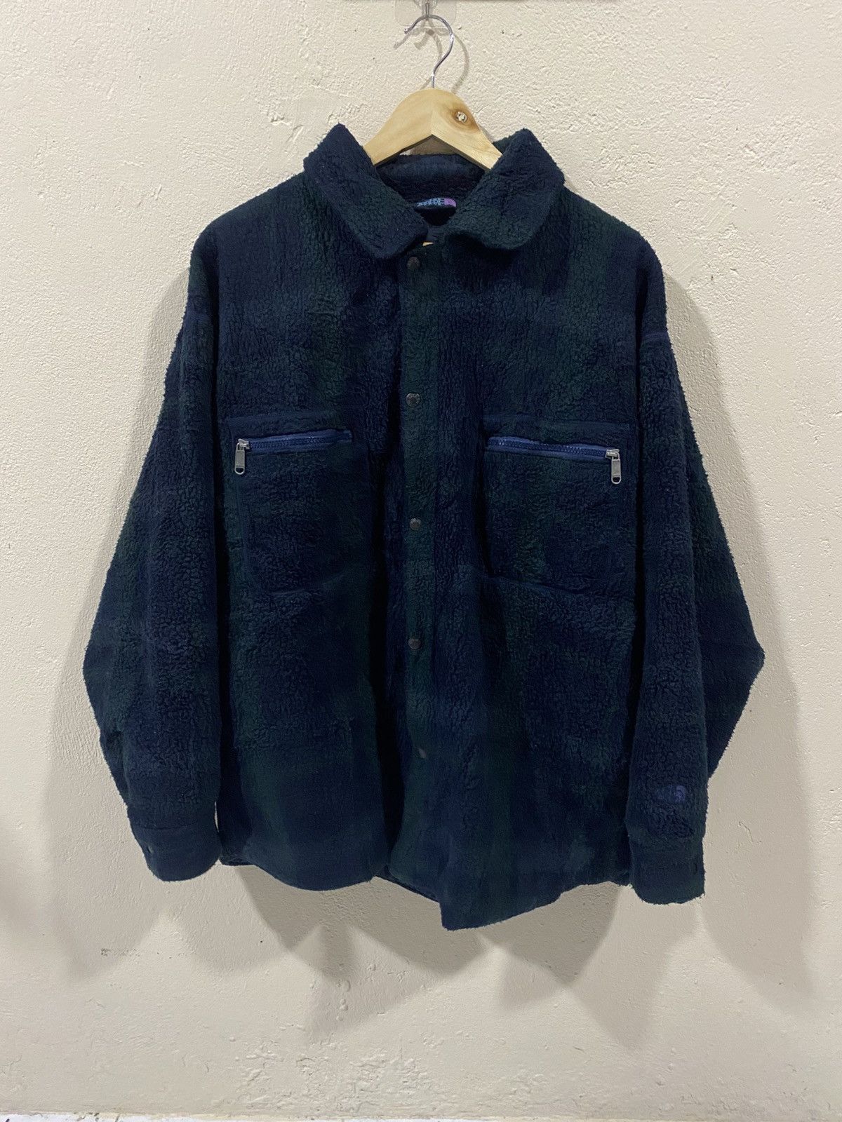 The North Face 90s TNF Plaid Quilted Fleece Jacket Size US L / EU 52-54 / 3 - 1 Thumbnail