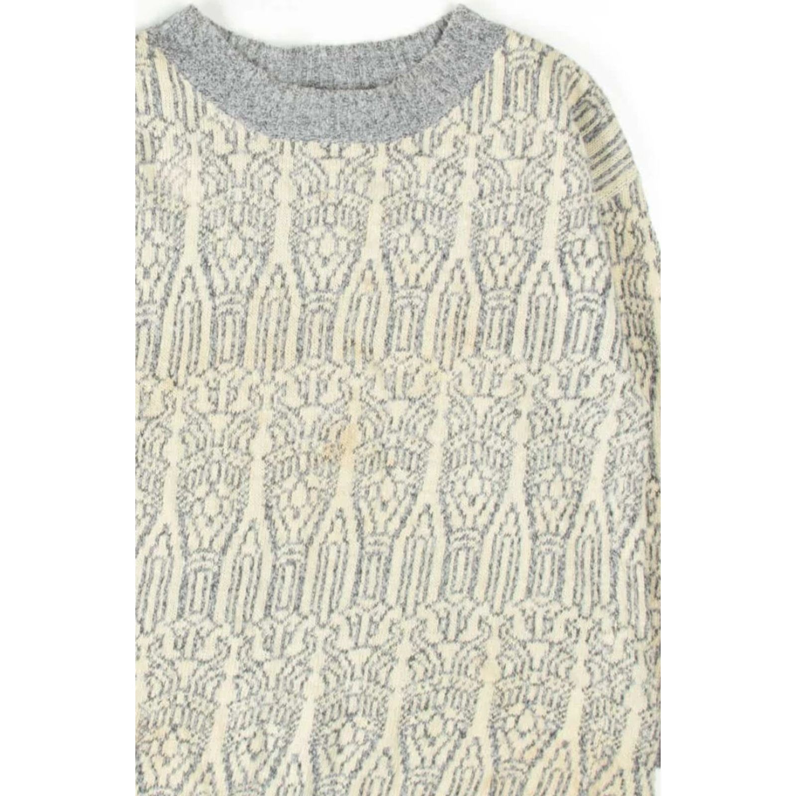 Vintage VINTAGE 80s Sweater T.Q. Linen/Nylon/Ramie/Acrylic Medium Mens Womens Size M / US 6-8 / IT 42-44 - 2 Thumbnail