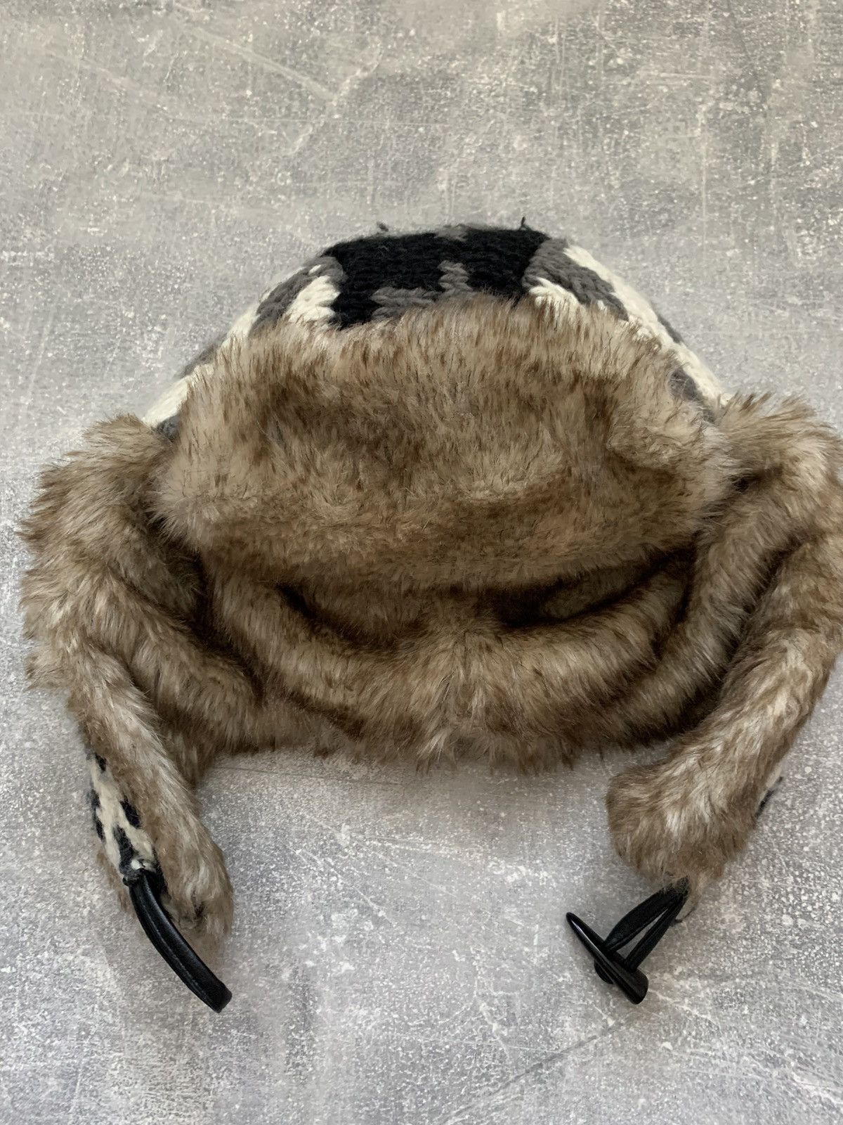 Japanese Brand × Vintage Vintage fuzzy mohair japanese ushanka hat avant garde Size ONE SIZE - 3 Thumbnail